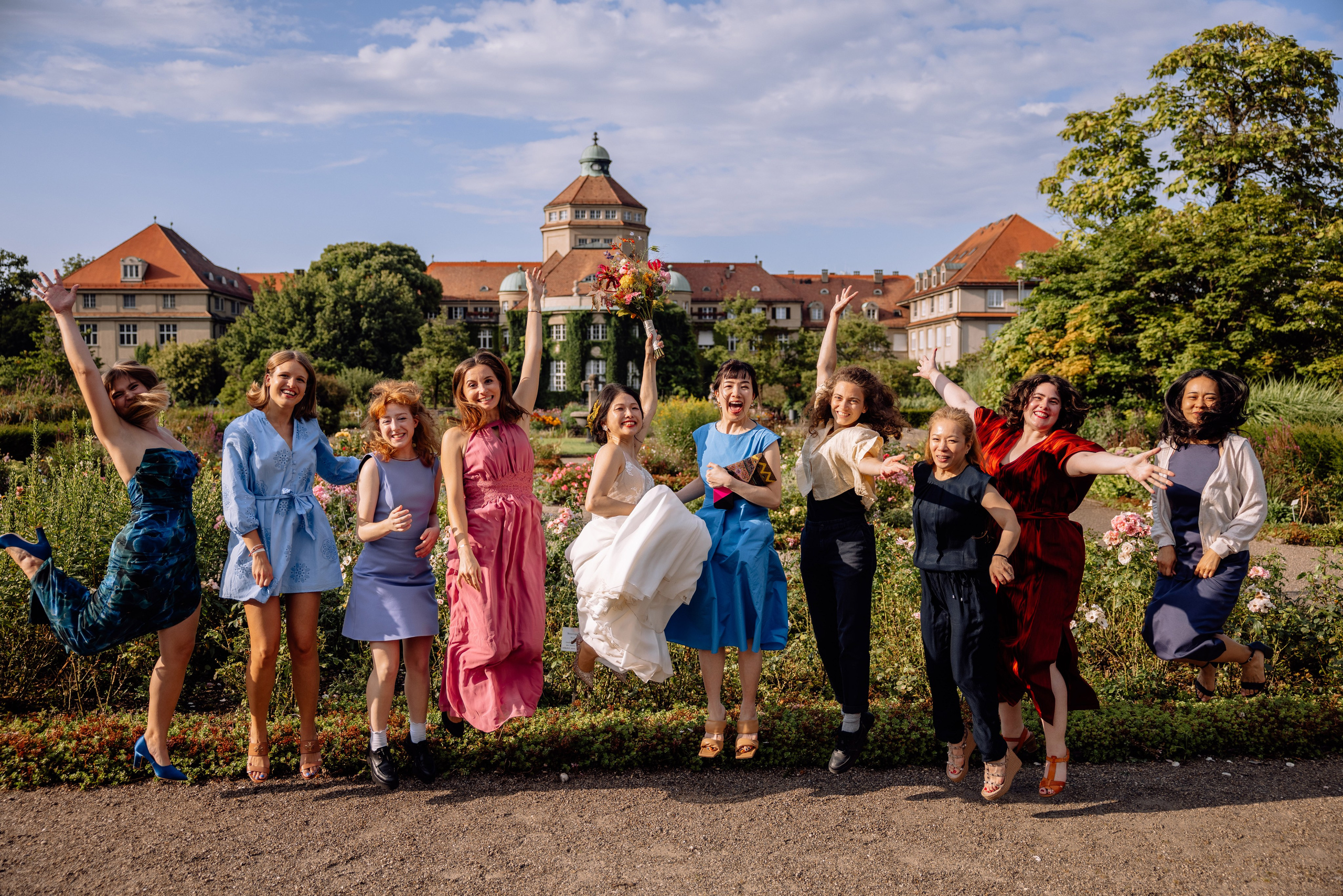 Café im Botanischen Garten. Deutsche - Japanische Hochzeit. Hochzeitsfotograf München Taufe Familienfotograf Tanja Mauke