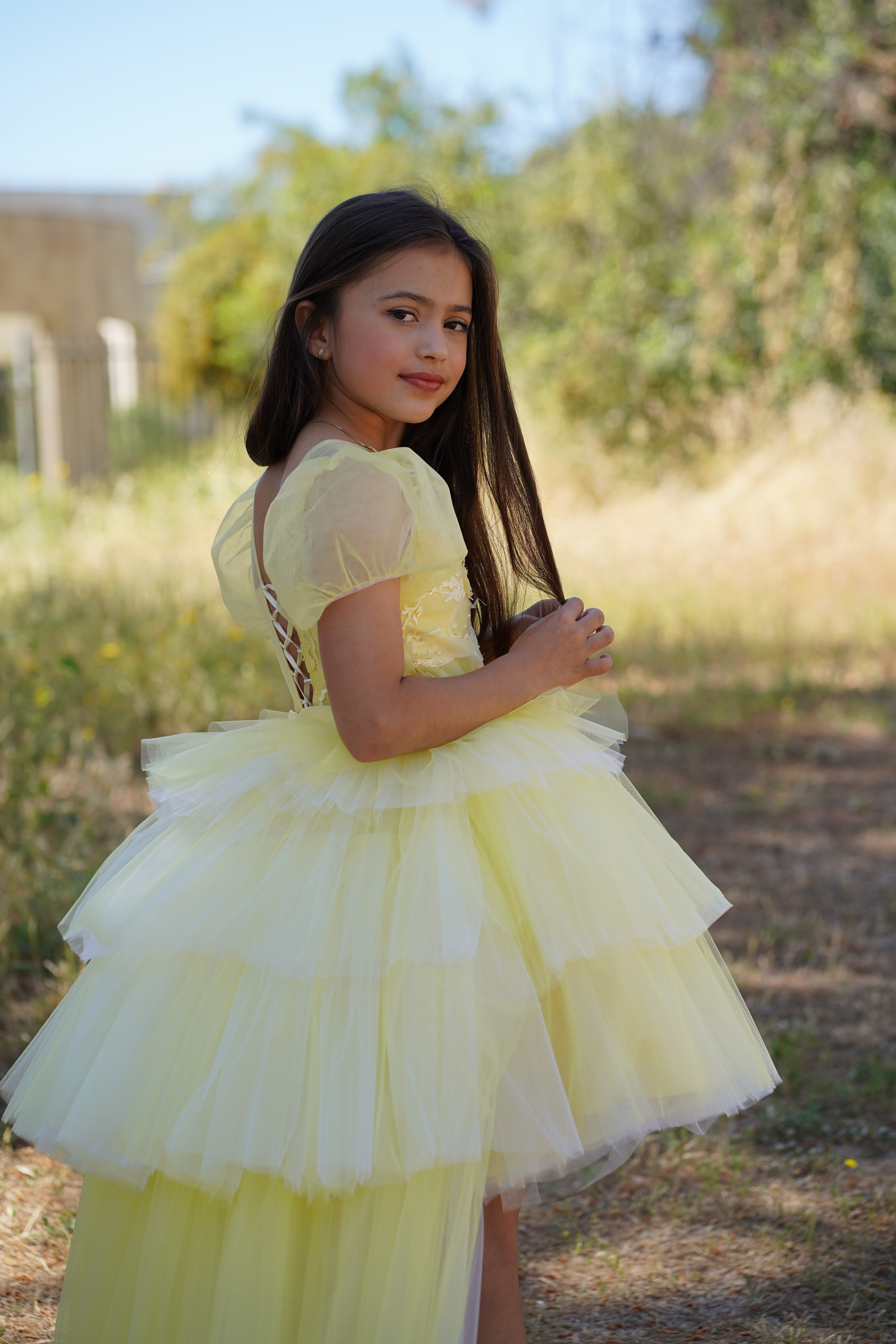 שמלה " Sunshine ". מרי ליב, מעצבת שמלות בתפירה אישית