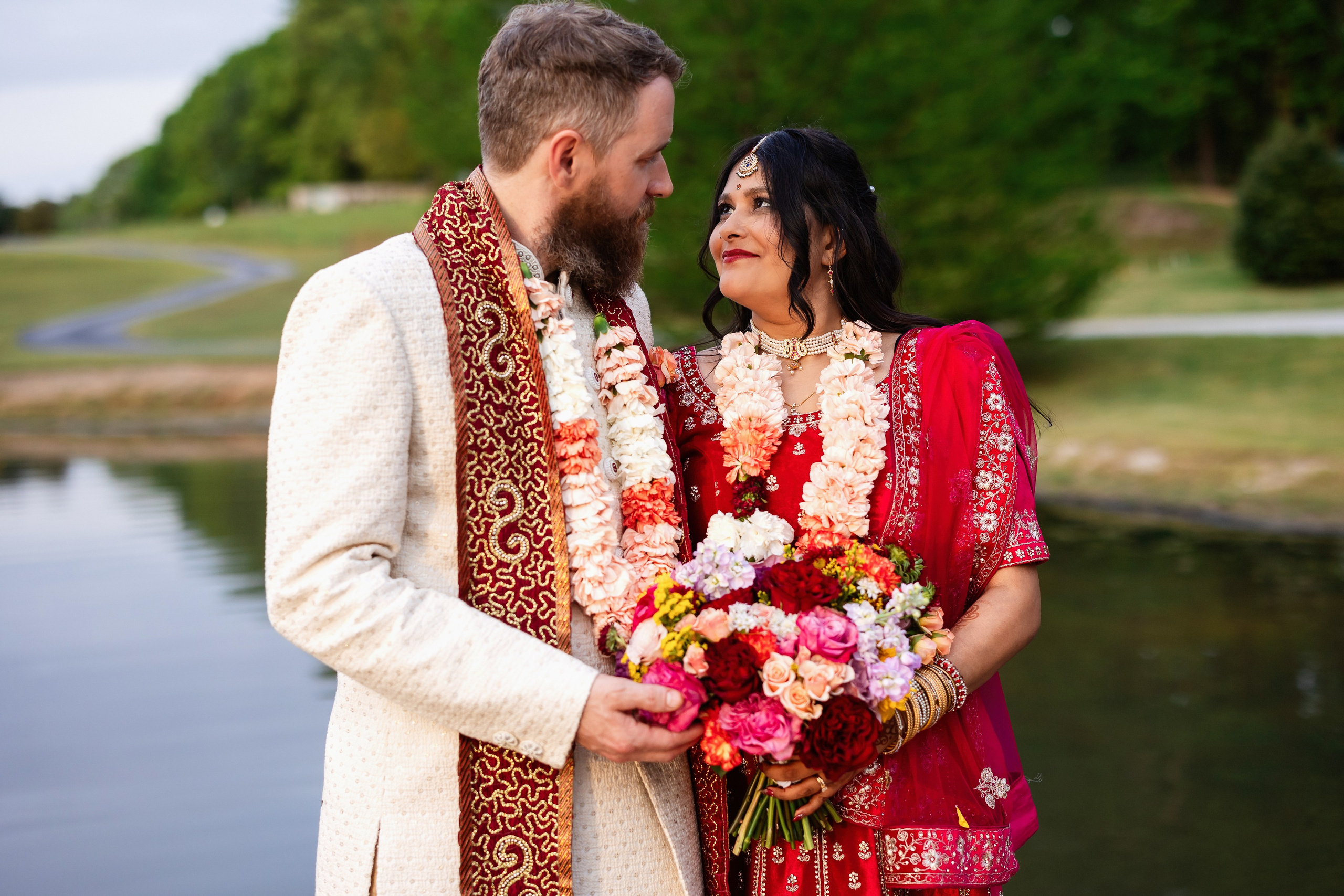 Daniel’s and Ruchi Fusion Wedding Celebration at The Venue At Rose Spring Farm. Wedding and portrait photography in Greenville SC