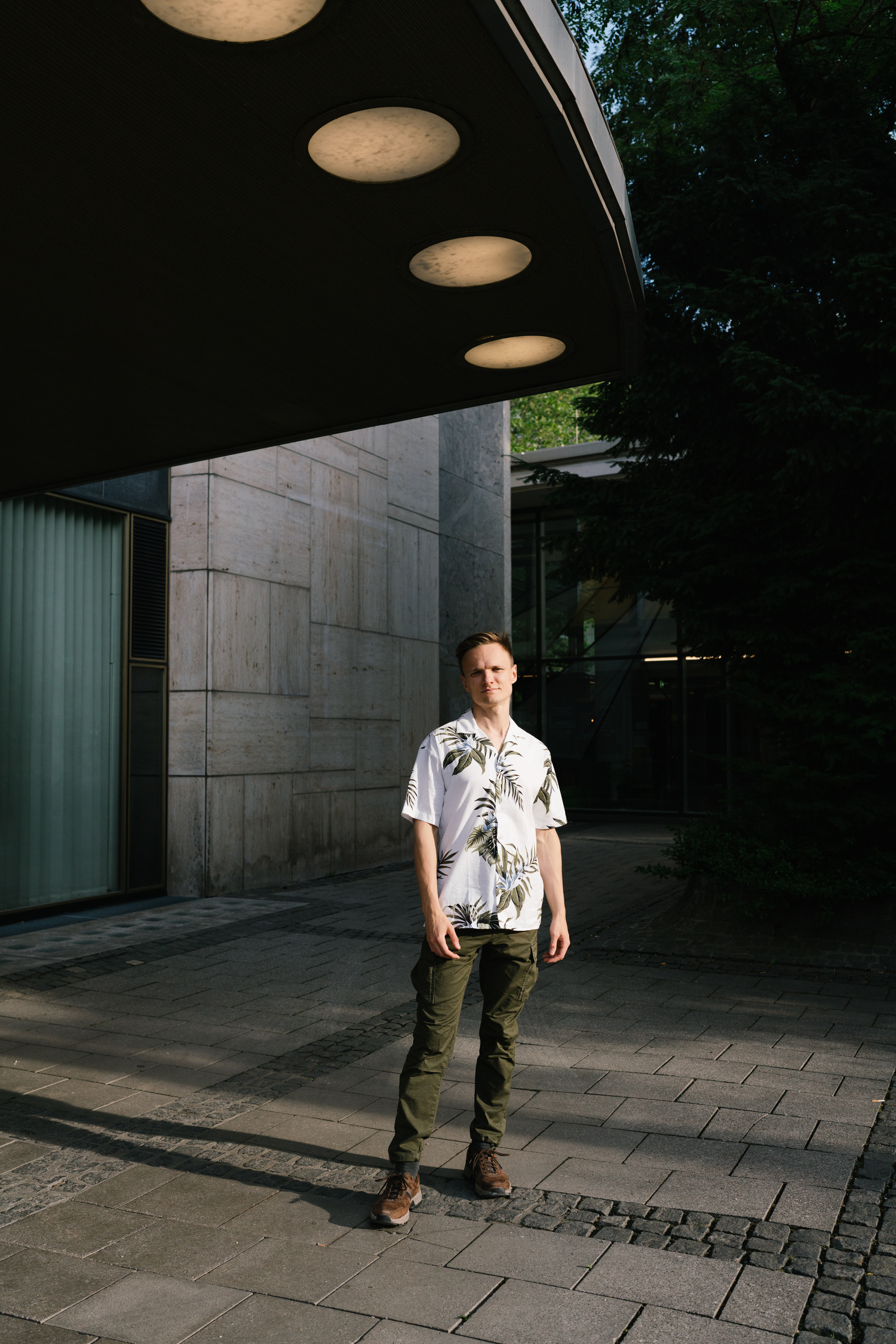 A guy during photo session in Munich