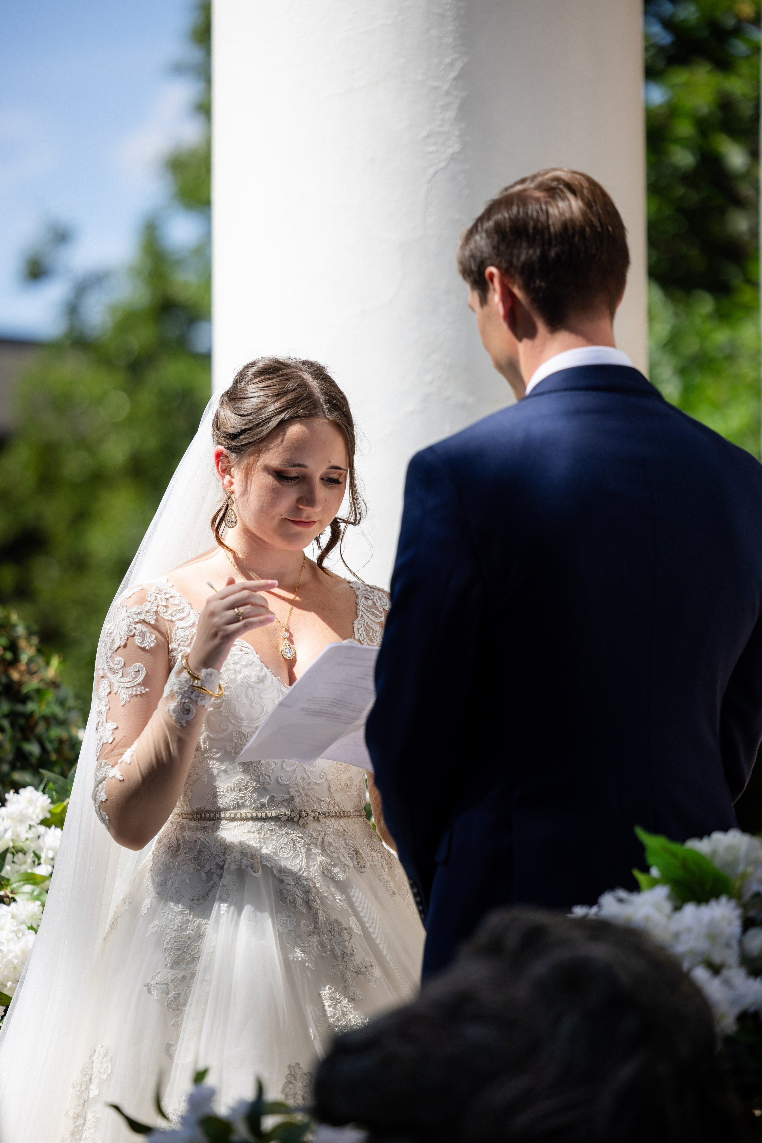 Lester & Annalise’s Romantic Summer Wedding at Gassaway Mansion in Greenville, SC. Wedding and portrait photography in Greenville SC