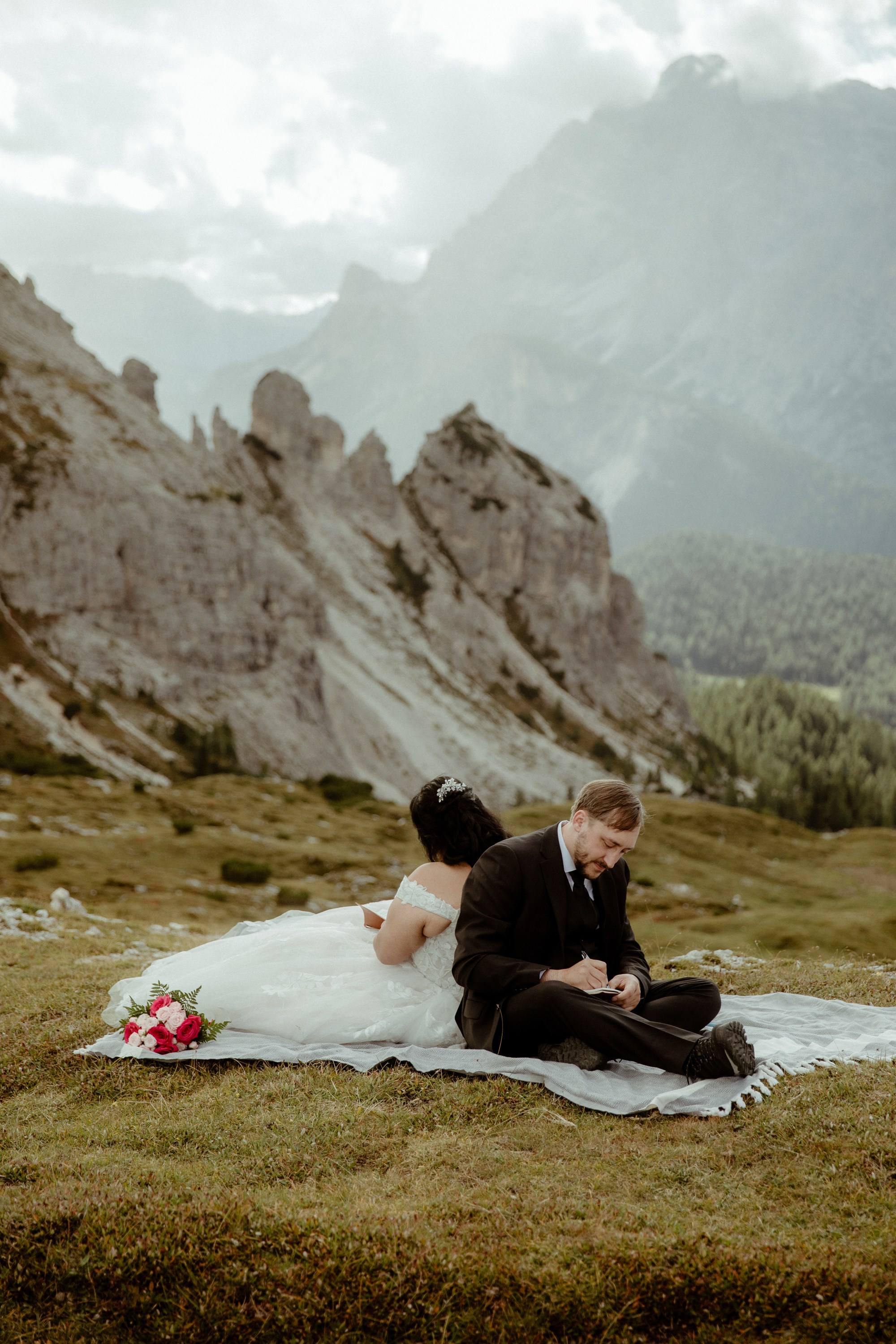 Secret Dolomites elopement at Lago di Braies & Cadini di Misurina | Best place to elope in Italy. Iceland elopement photographer & videographer