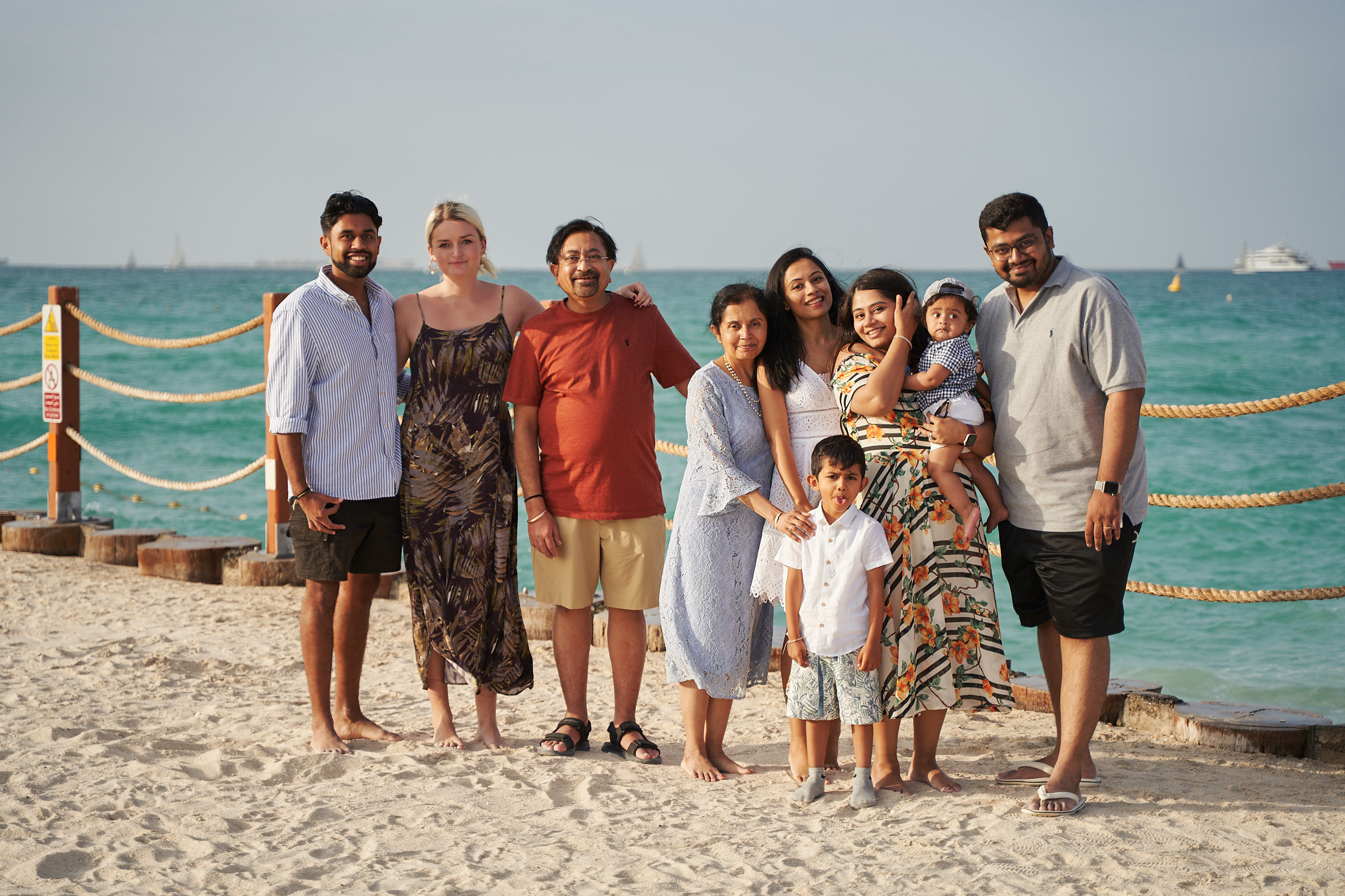 Family photo shoot gathering in Dubai