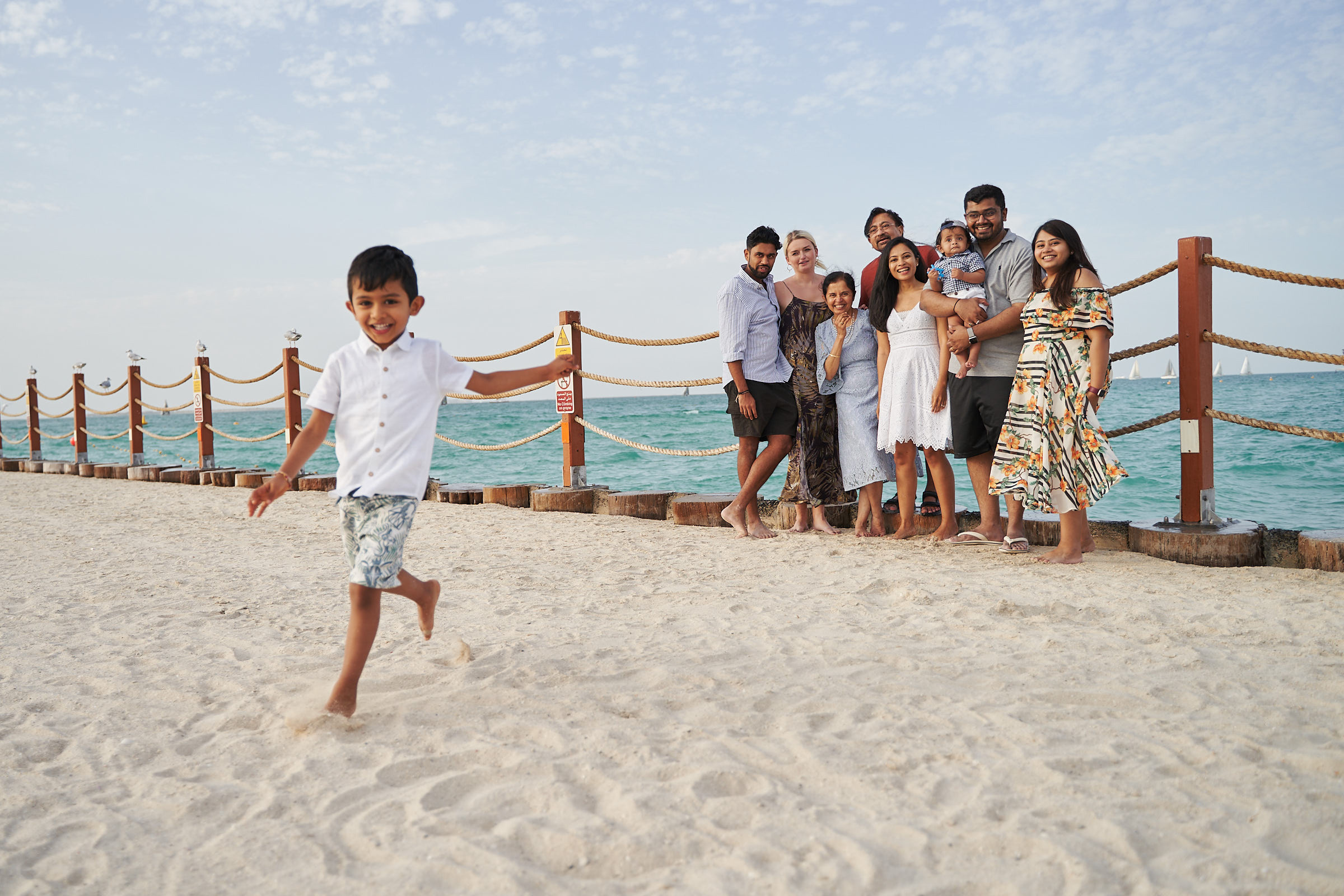 Family photo shoot gathering in Dubai