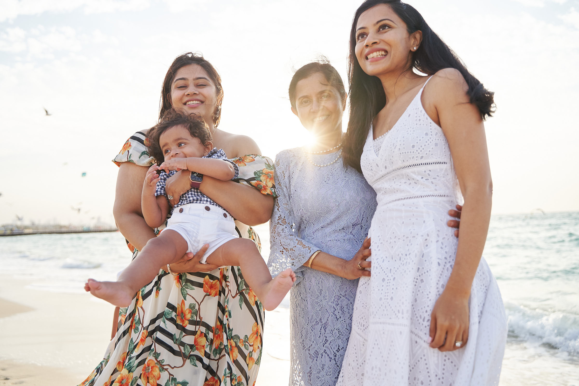 Family photo shoot gathering in Dubai