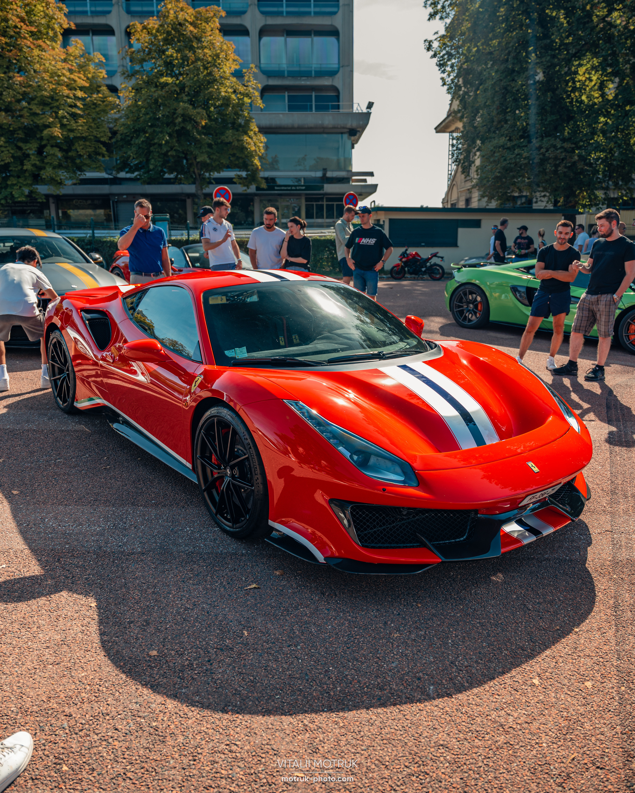 Rassemblement Auteuil 10 septembre. Photographe de voitures à Paris — Vitalii Motruk