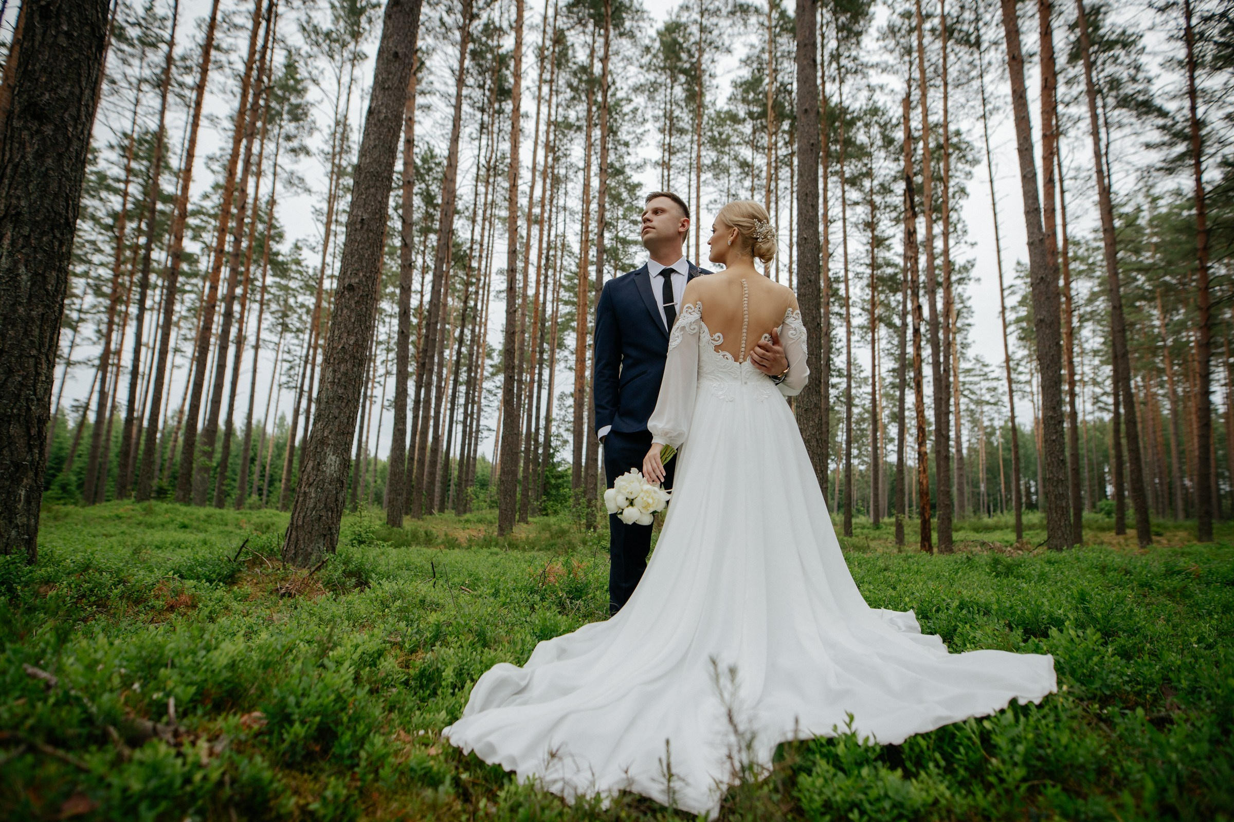 Vestuvinė fotosesija Kazlų Rūdos miškuose