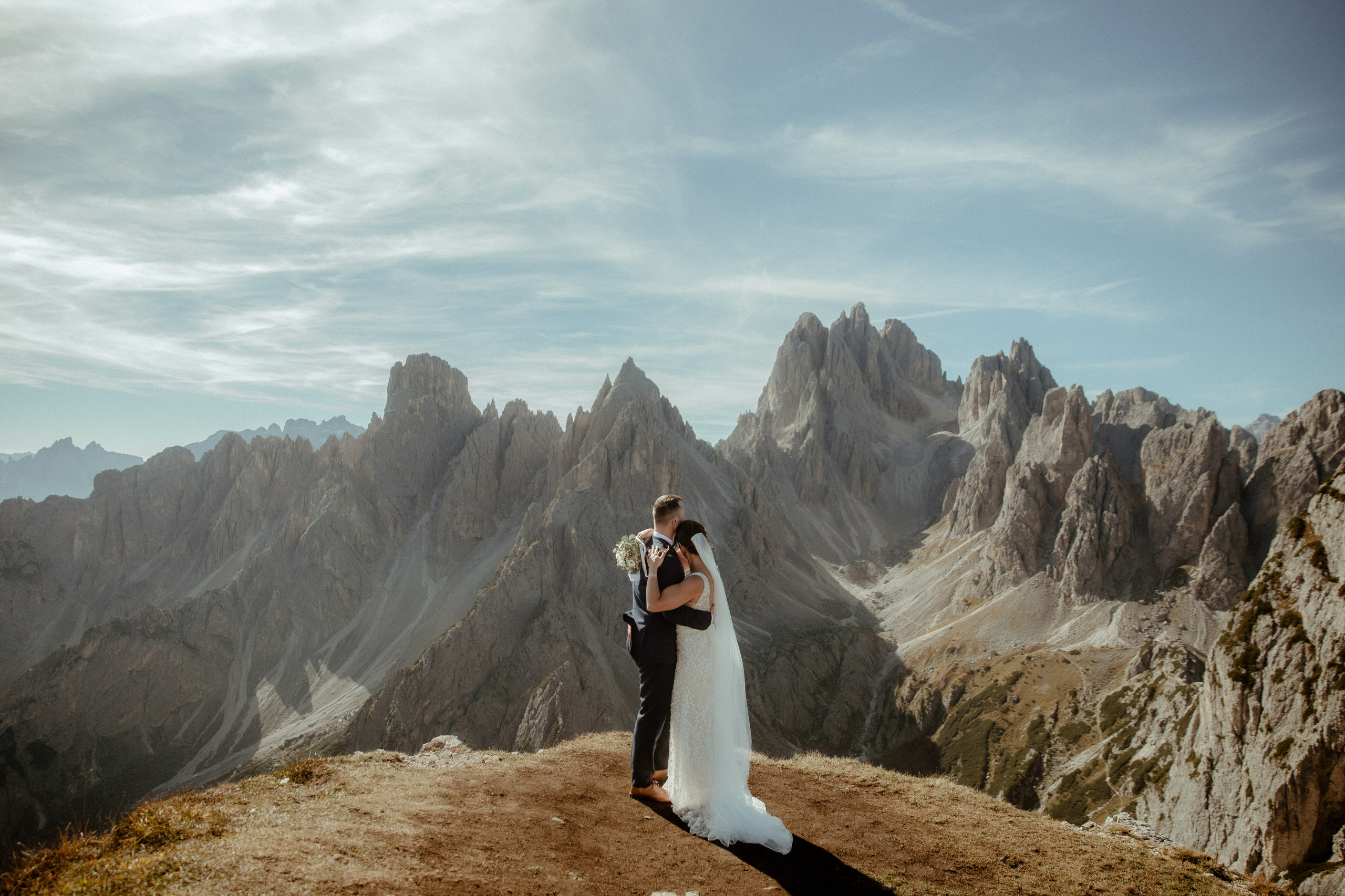 Scenic Dolomites Elopement. Iceland elopement photographer & videographer