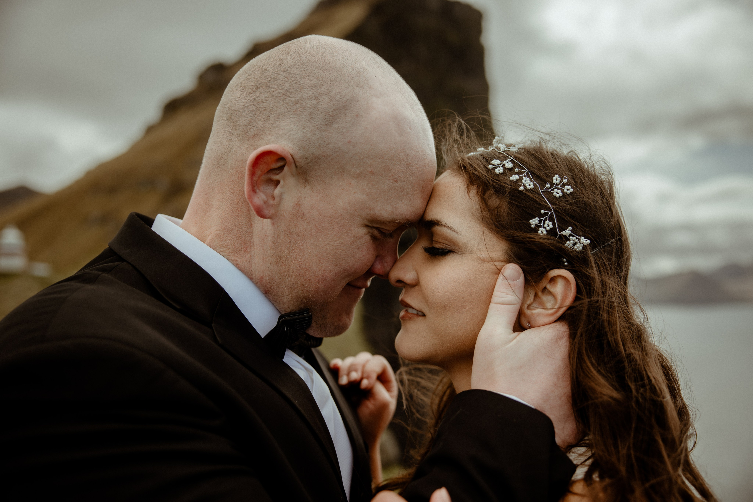 Elope at Faroe islands to celebrate 10 years anniversary. Iceland elopement photographer & videographer