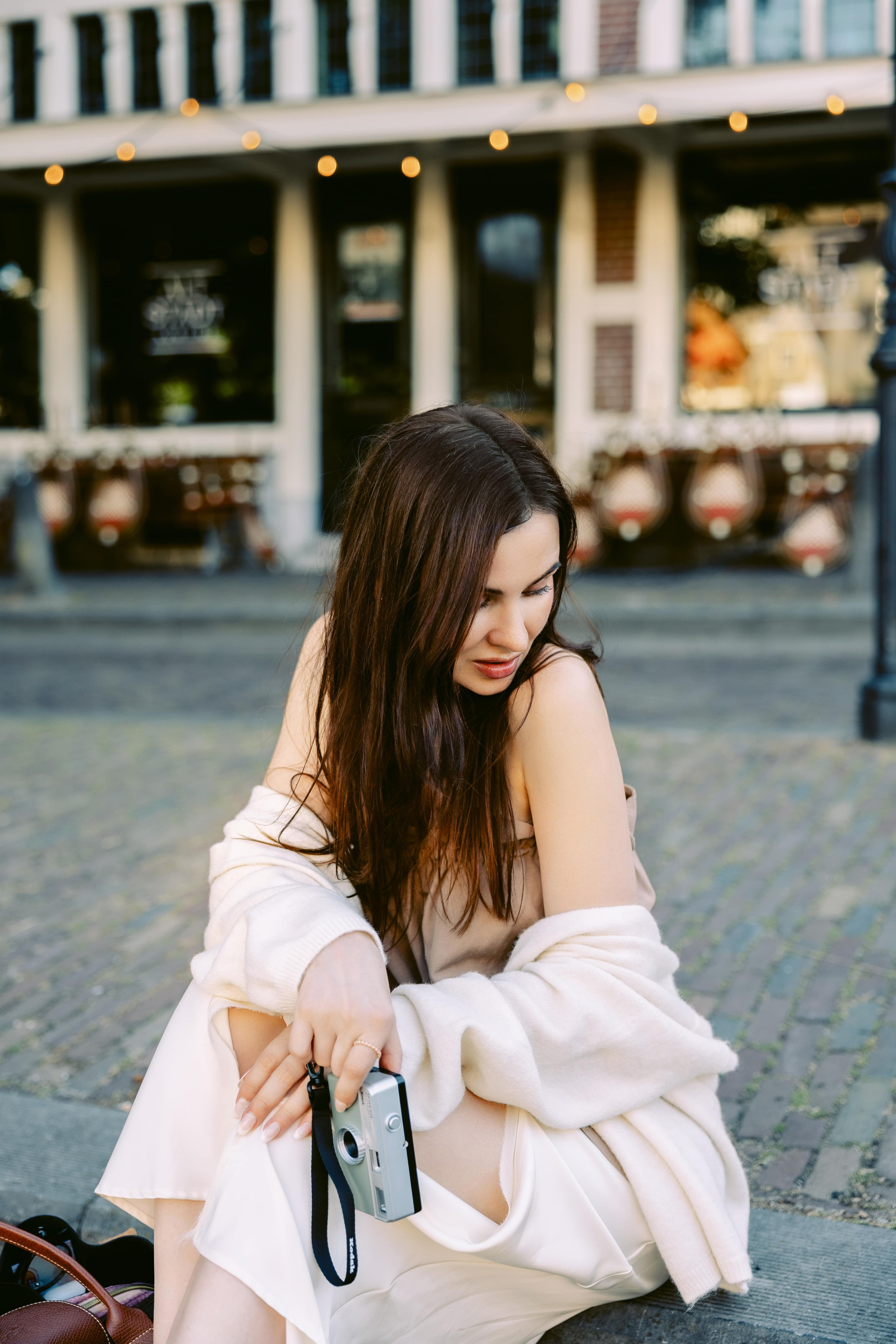A calm summer portrait session — soft light, pastel tones, and peaceful mood. Romantic & Soulful Photography by Natalia Olhova in Rotterdam
