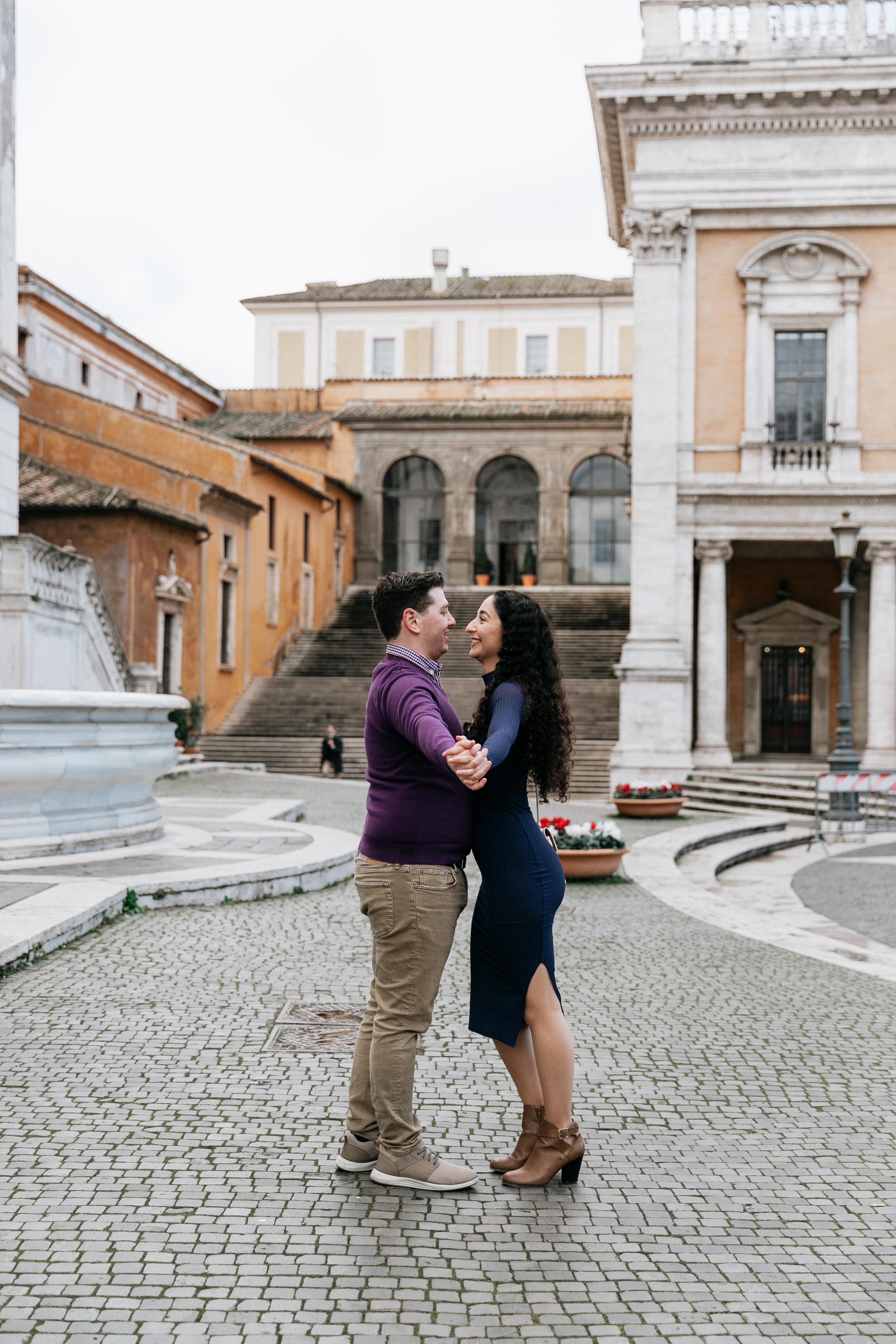 Piazza del Campidoglio. Photographer in Rome