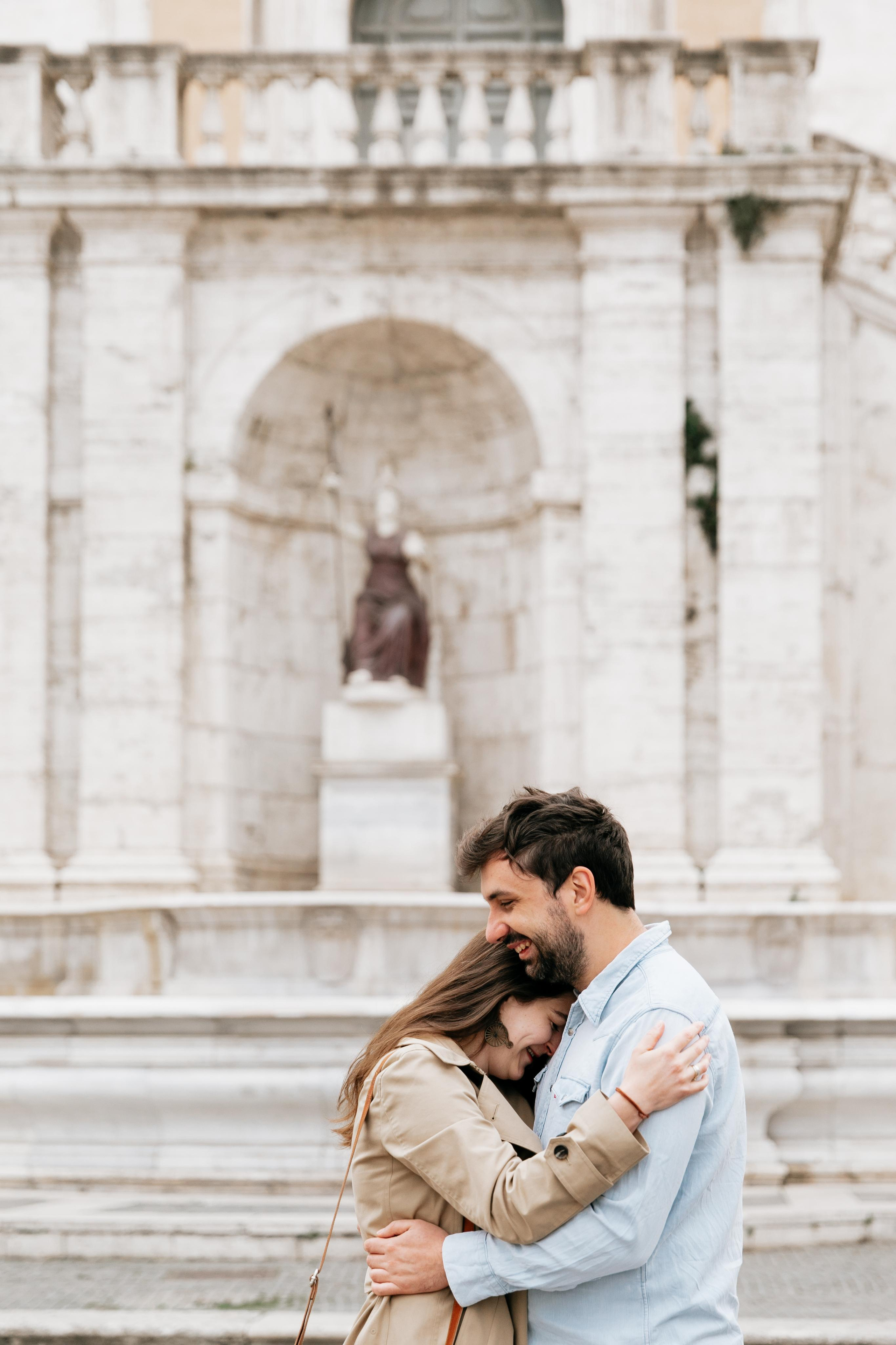 Piazza del Campidoglio. Photographer in Rome