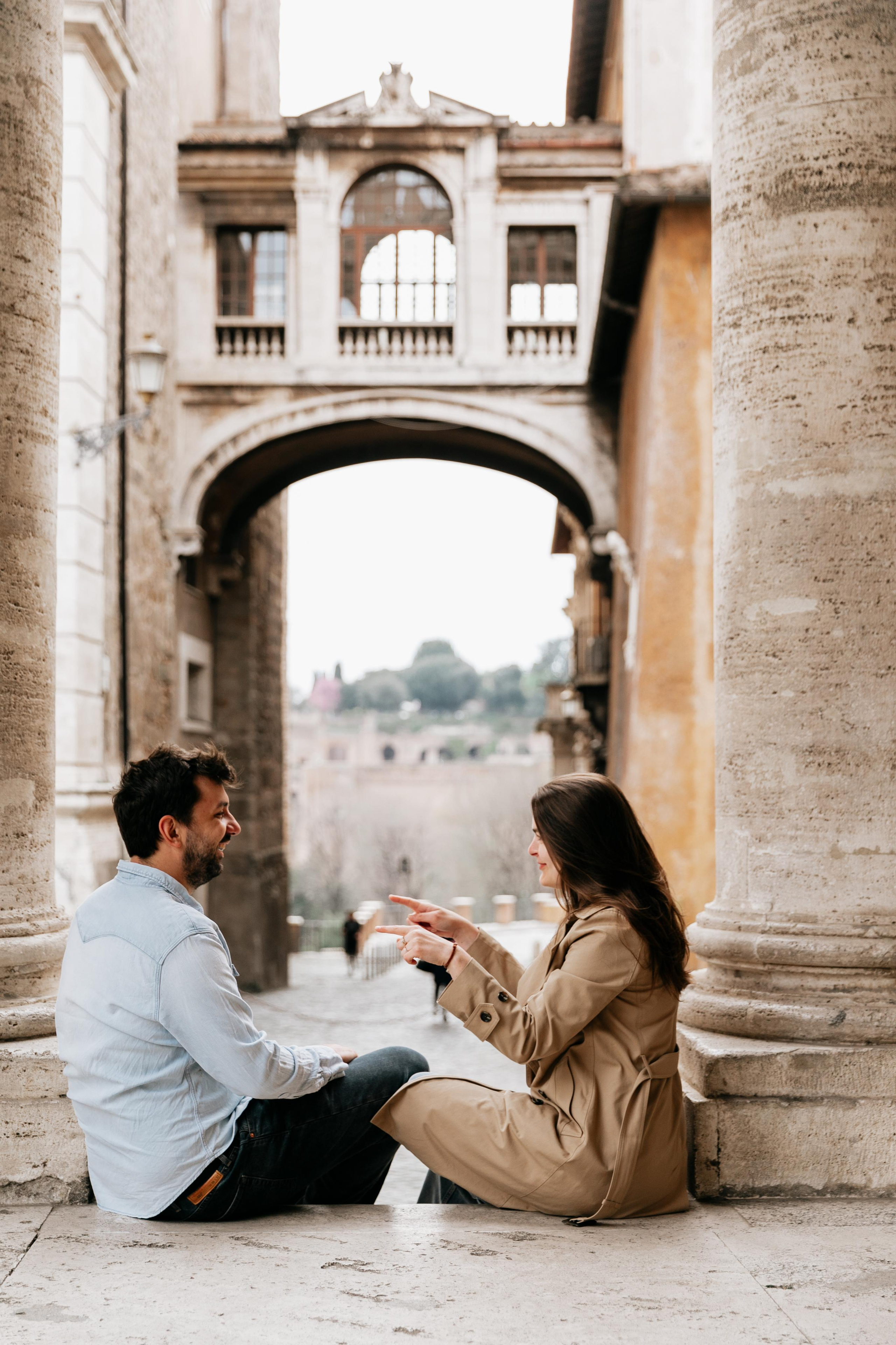 Piazza del Campidoglio. Photographer in Rome