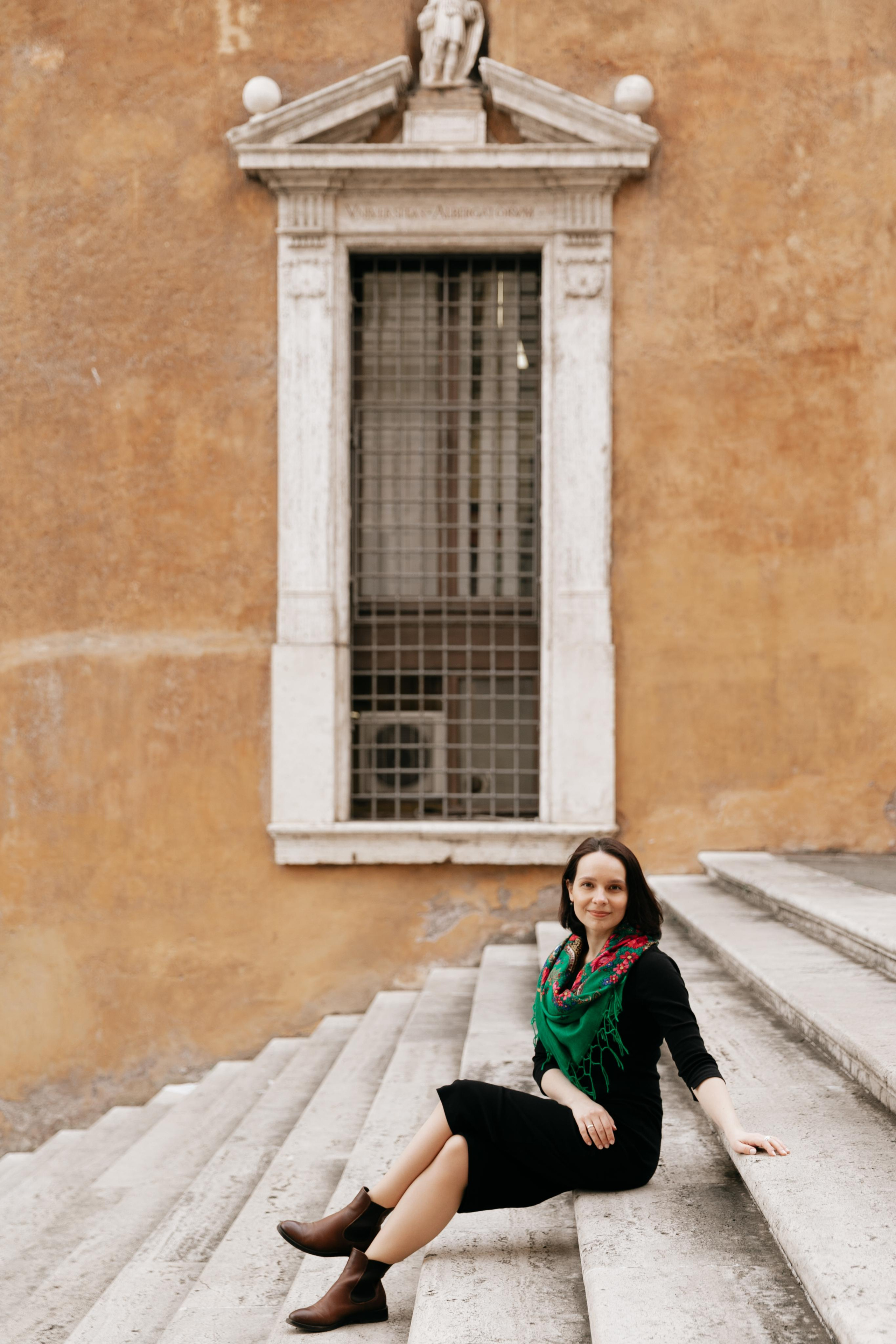 Piazza del Campidoglio. Photographer in Rome