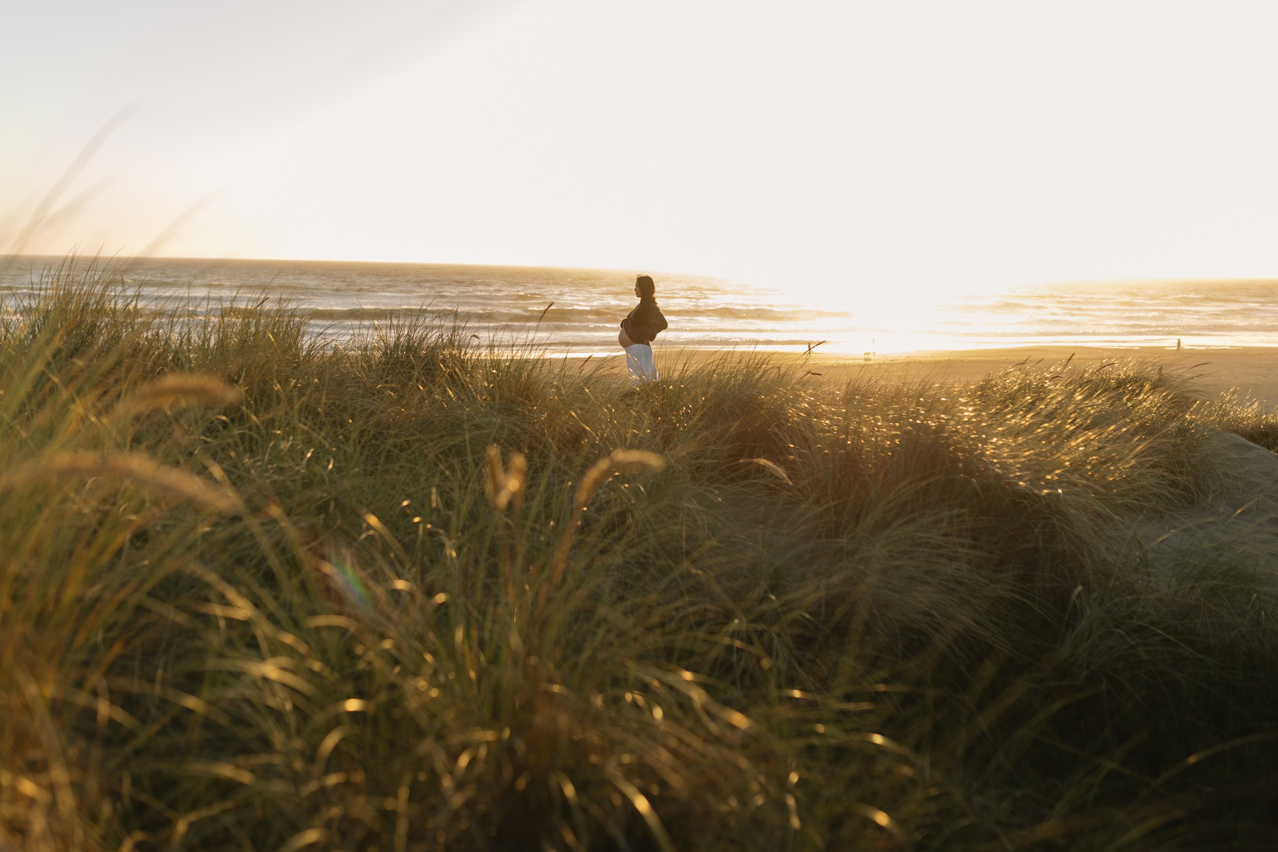 Bay Area Maternity Sunset Photo Session at Ocean Beach