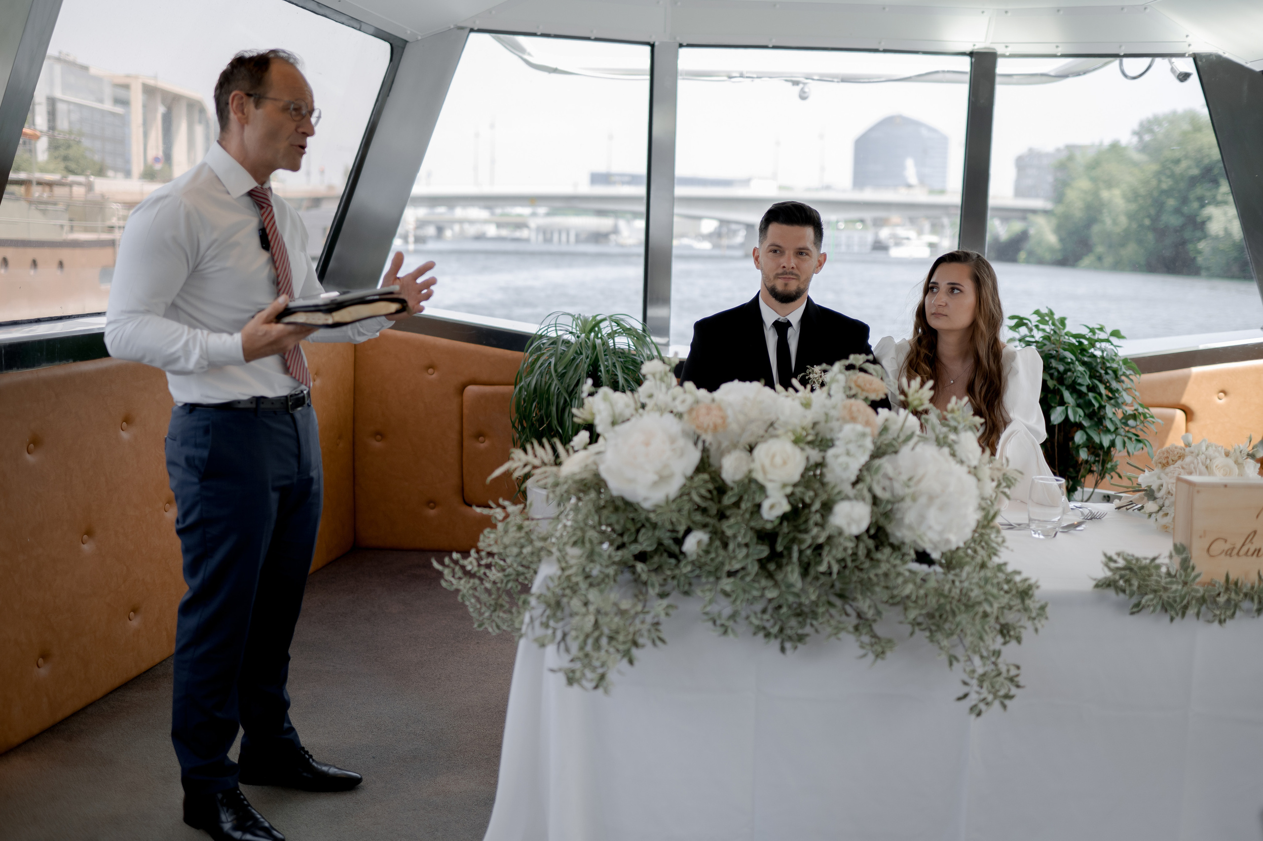 Romantic Wedding on the Seine in Paris photography by Sorin and Patricia wedding destination photography and film