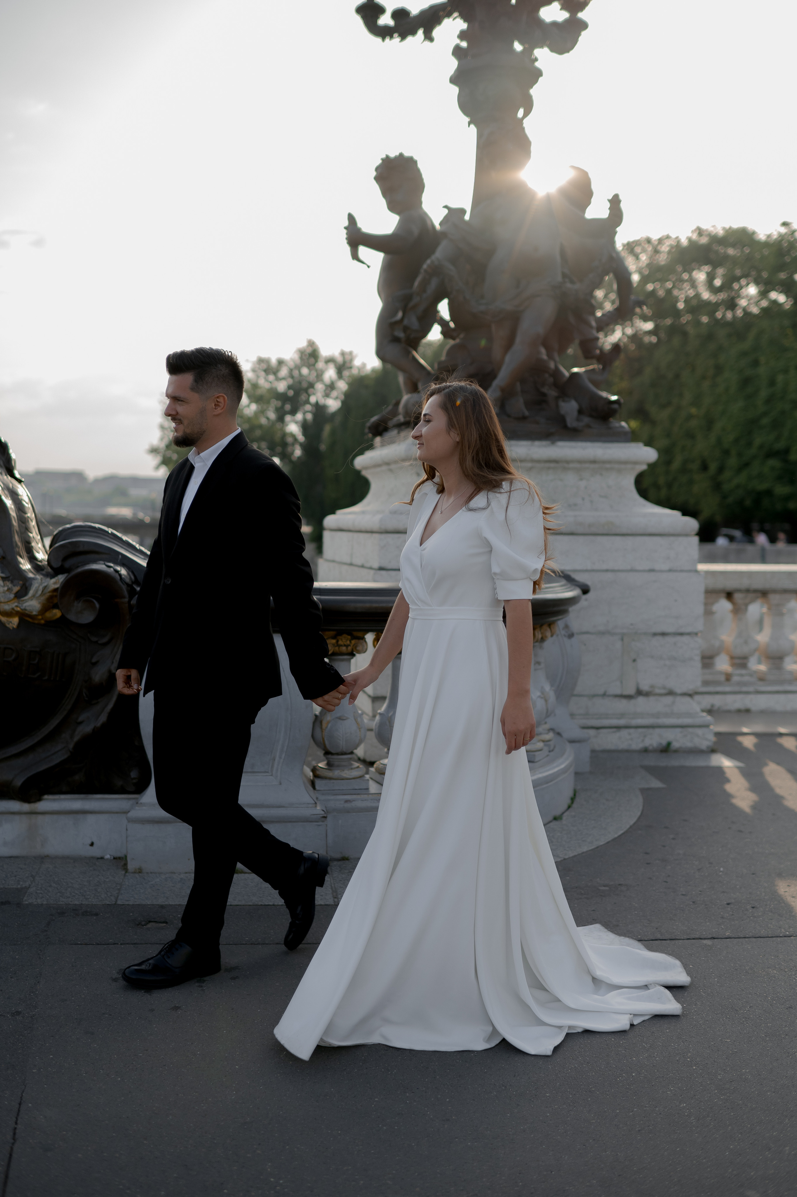 Romantic Wedding on the Seine in Paris photography by Sorin and Patricia wedding destination photography and film