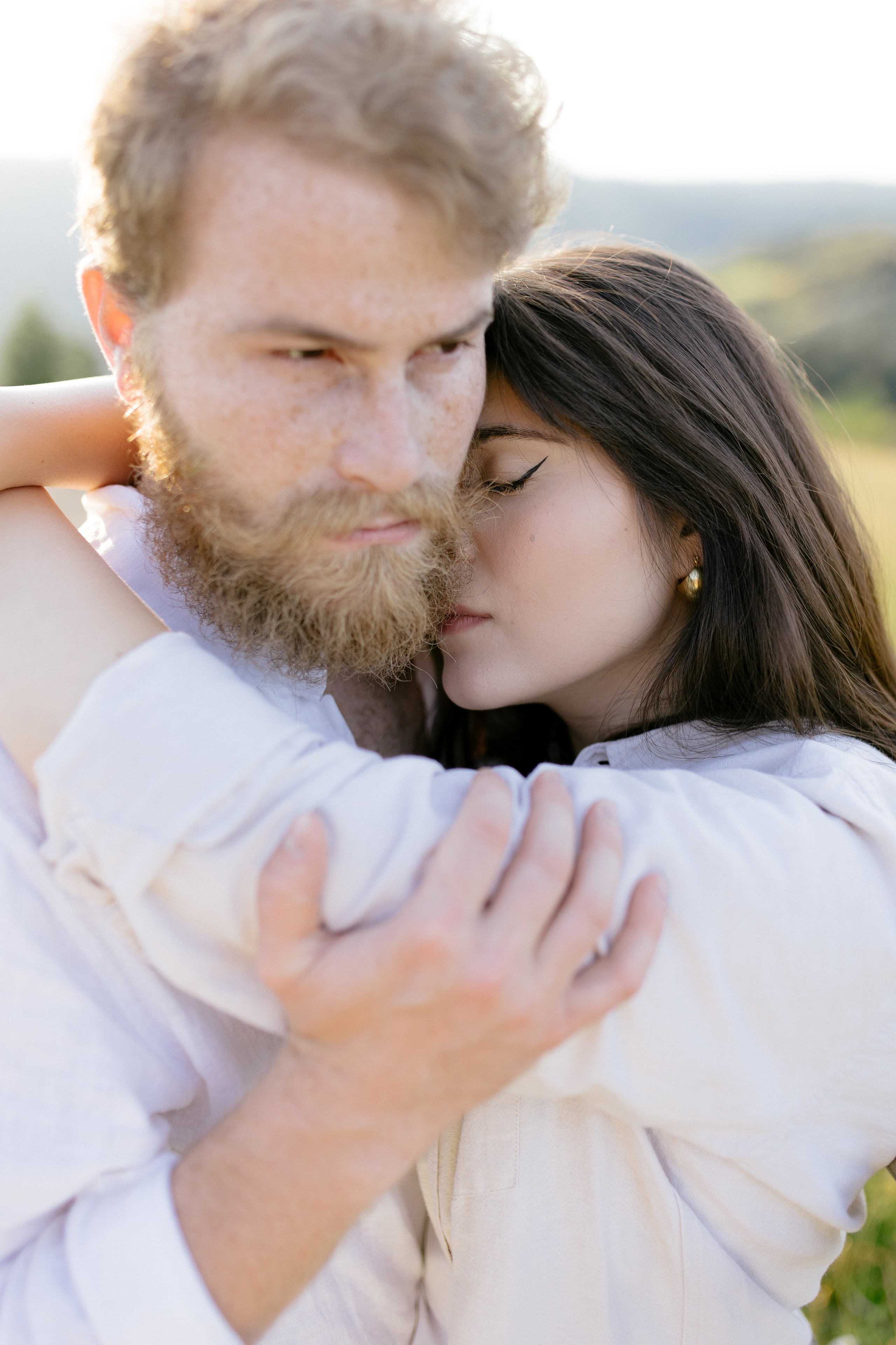 Airy couple session up in the mountains. Italy wedding photographer. Wedding photographer and videographer based in Timisoara, Romania