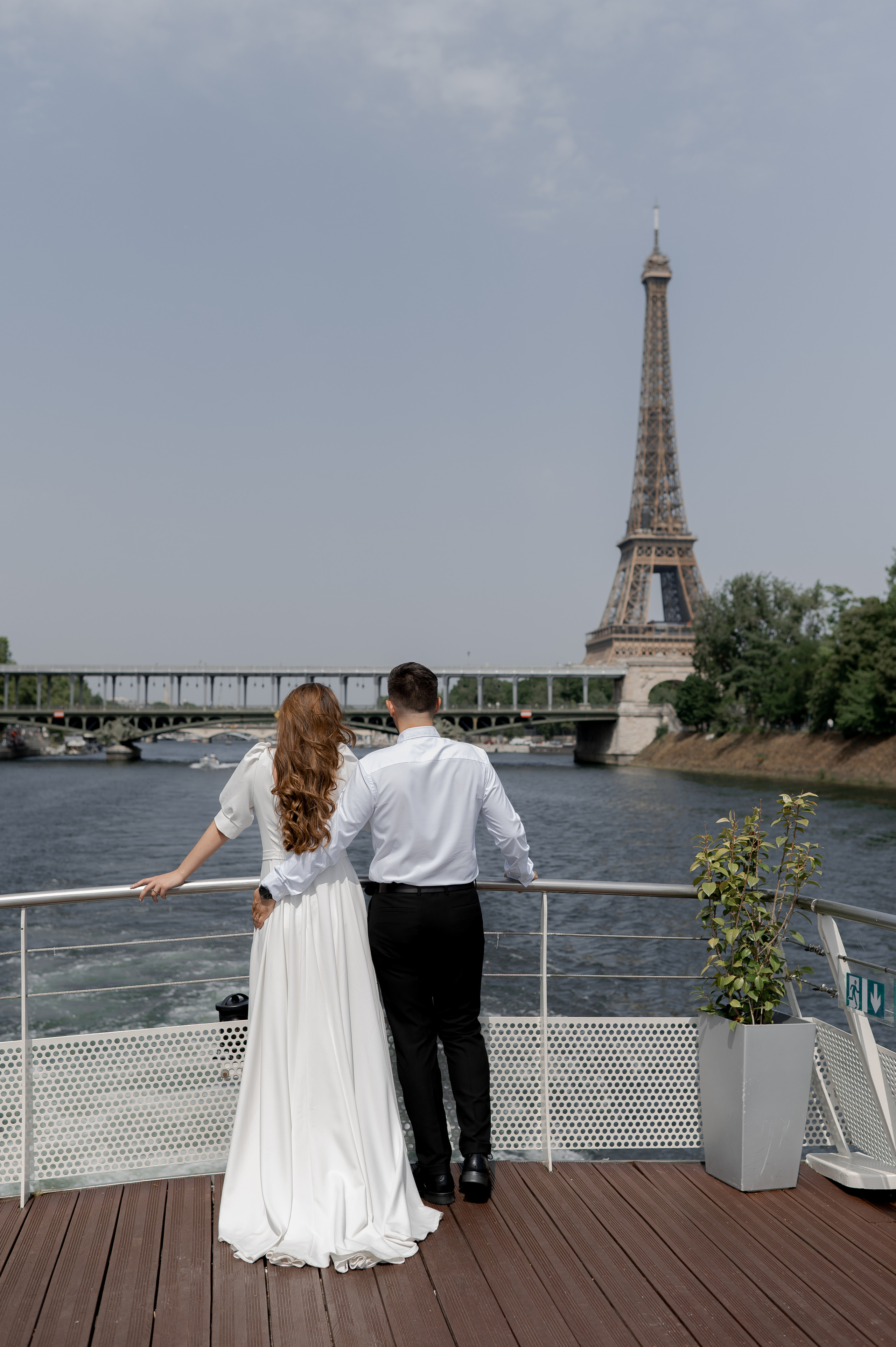 Romantic Wedding on the Seine in Paris photography by Sorin and Patricia wedding destination photography and film