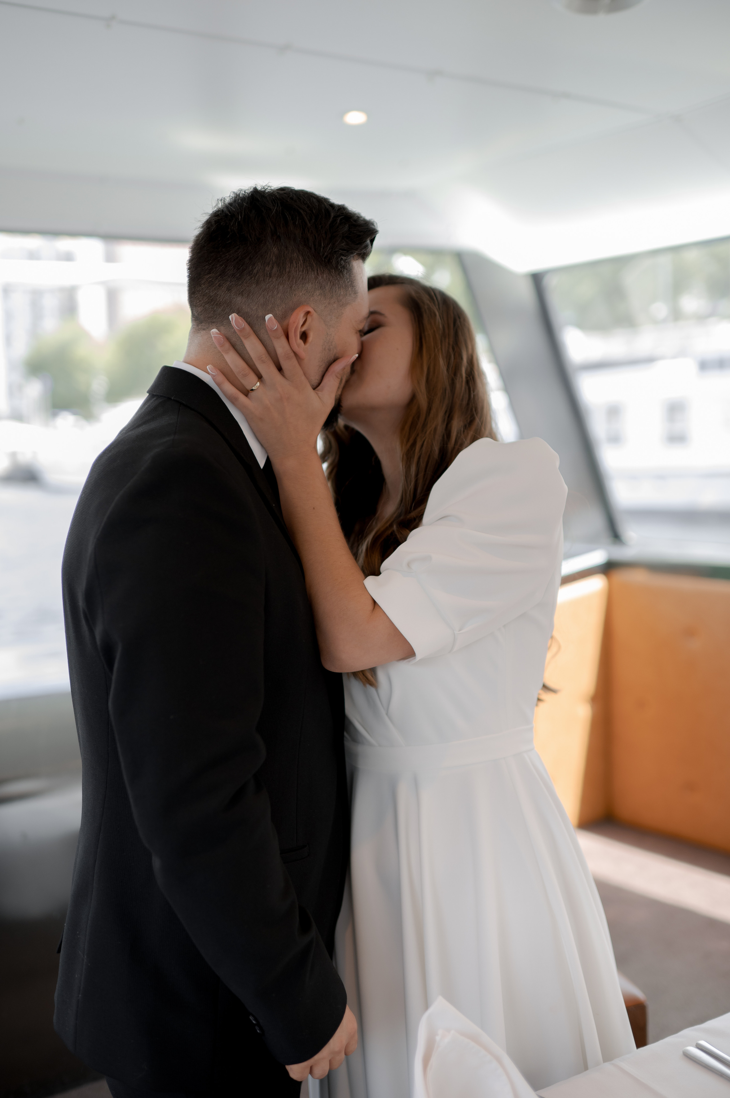 Romantic Wedding on the Seine in Paris photography by Sorin and Patricia wedding destination photography and film