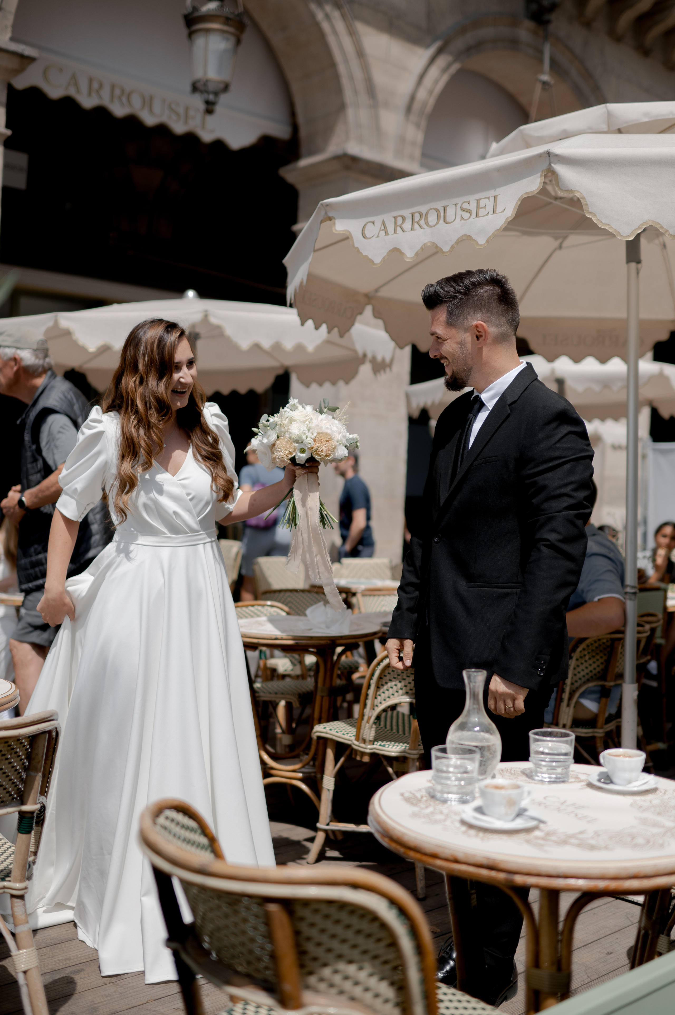 Romantic Wedding on the Seine in Paris photography by Sorin and Patricia wedding destination photography and film