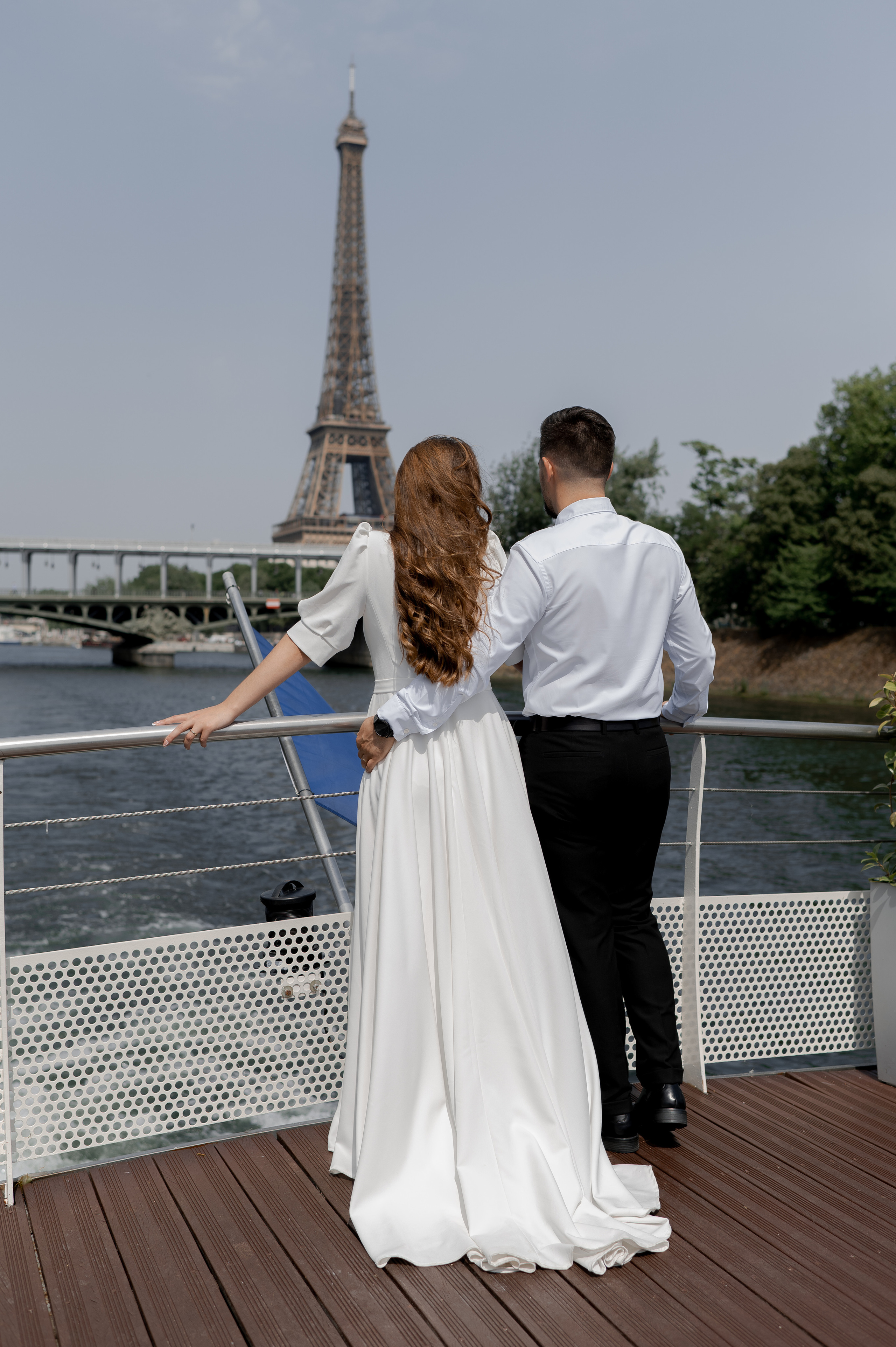 Romantic Wedding on the Seine in Paris photography by Sorin and Patricia wedding destination photography and film
