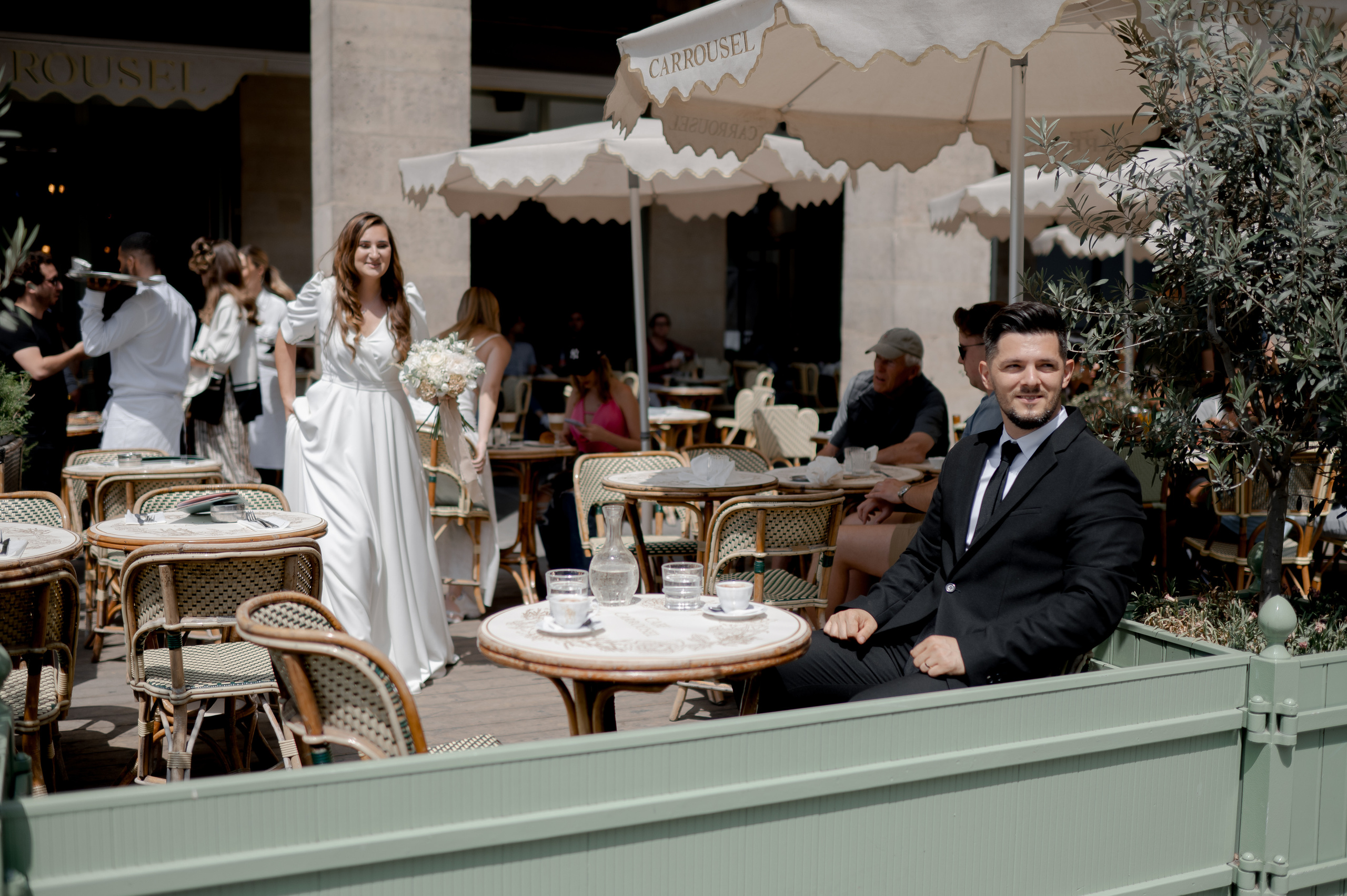 Romantic Wedding on the Seine in Paris photography by Sorin and Patricia wedding destination photography and film