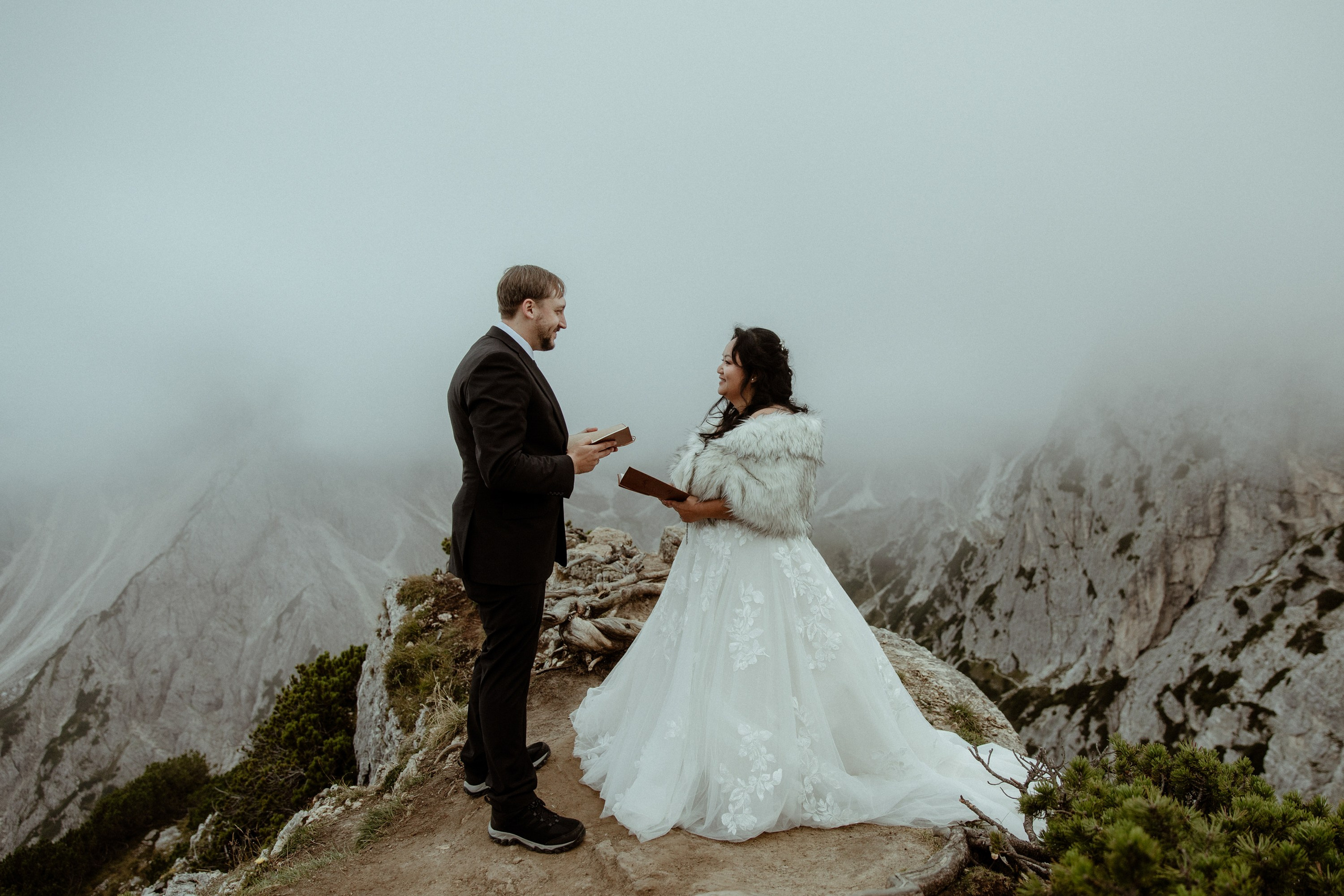 Secret Dolomites elopement at Lago di Braies & Cadini di Misurina | Best place to elope in Italy. Iceland elopement photographer & videographer