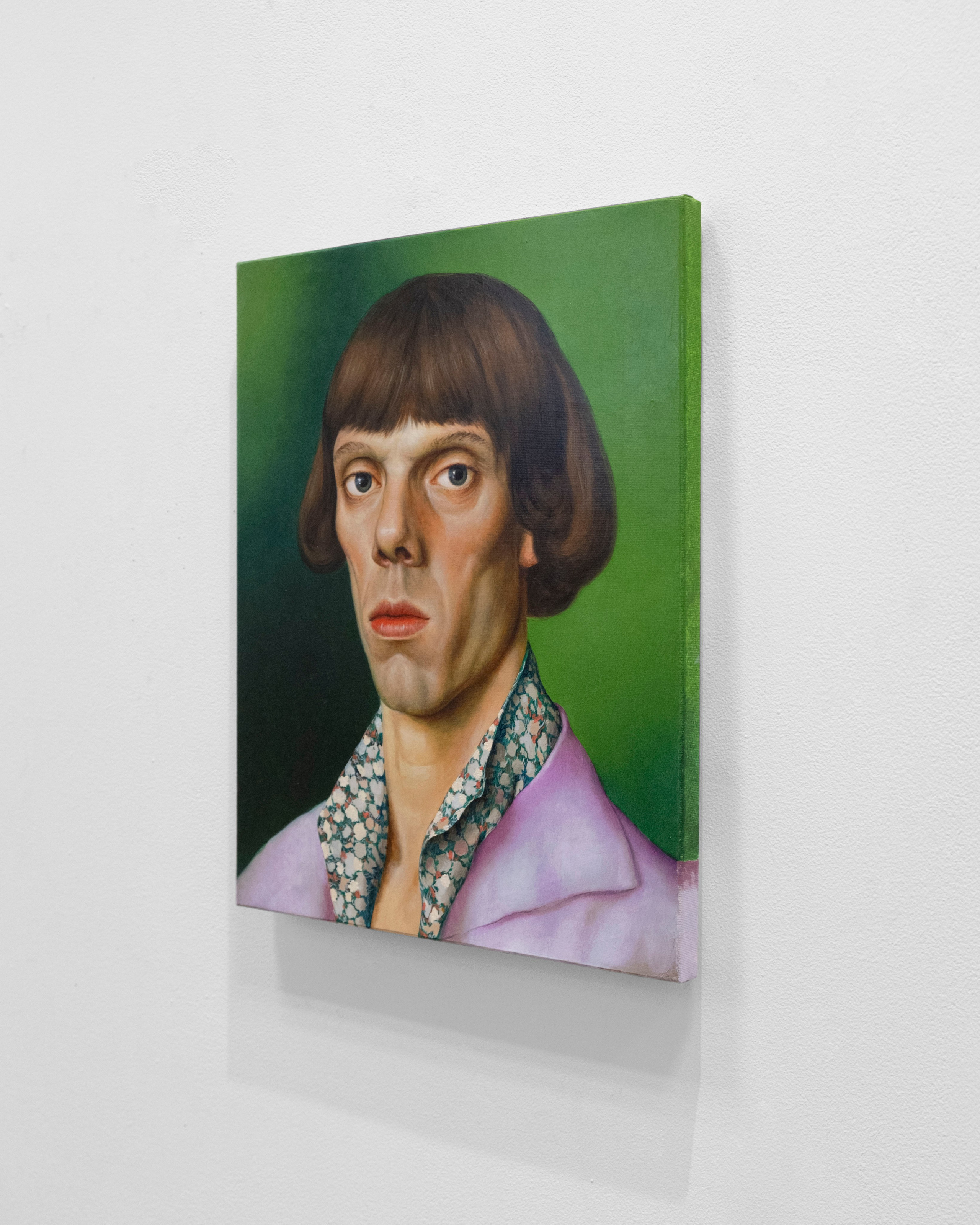 Portrait on a Green Background. Paul Rog