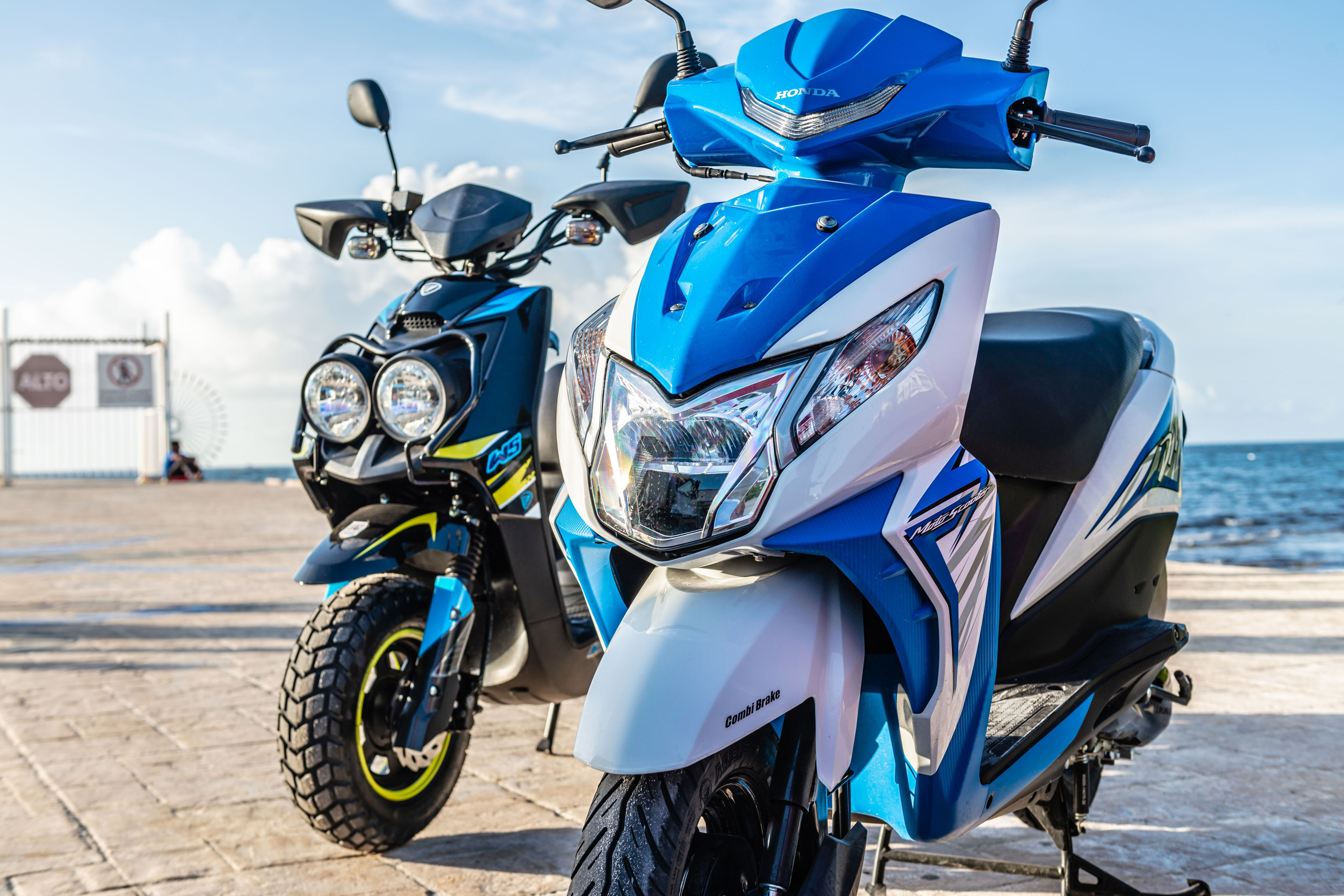 Scooter Photography for Rental Website in Mexico. PHOTOGRAPHER QUINTANA ROO