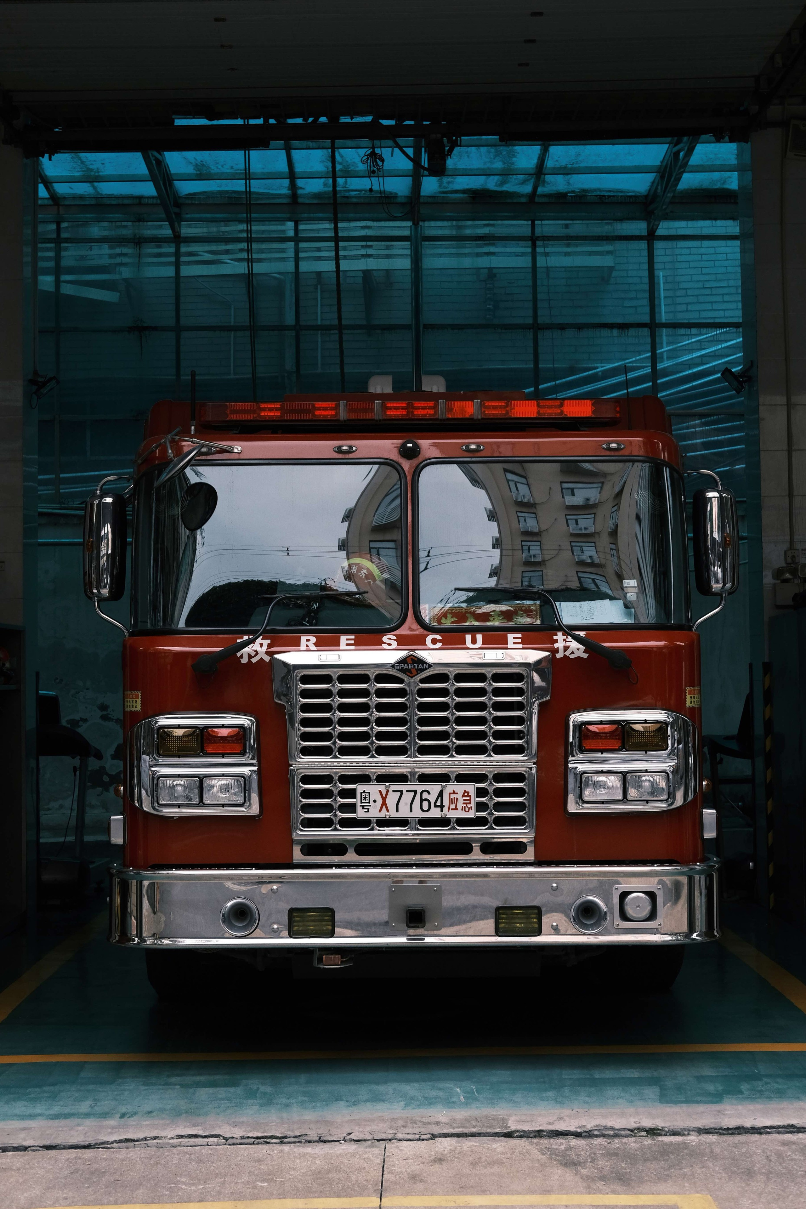Spartan Fire Truck 🚒  in Guangzhou City | China 🇨🇳