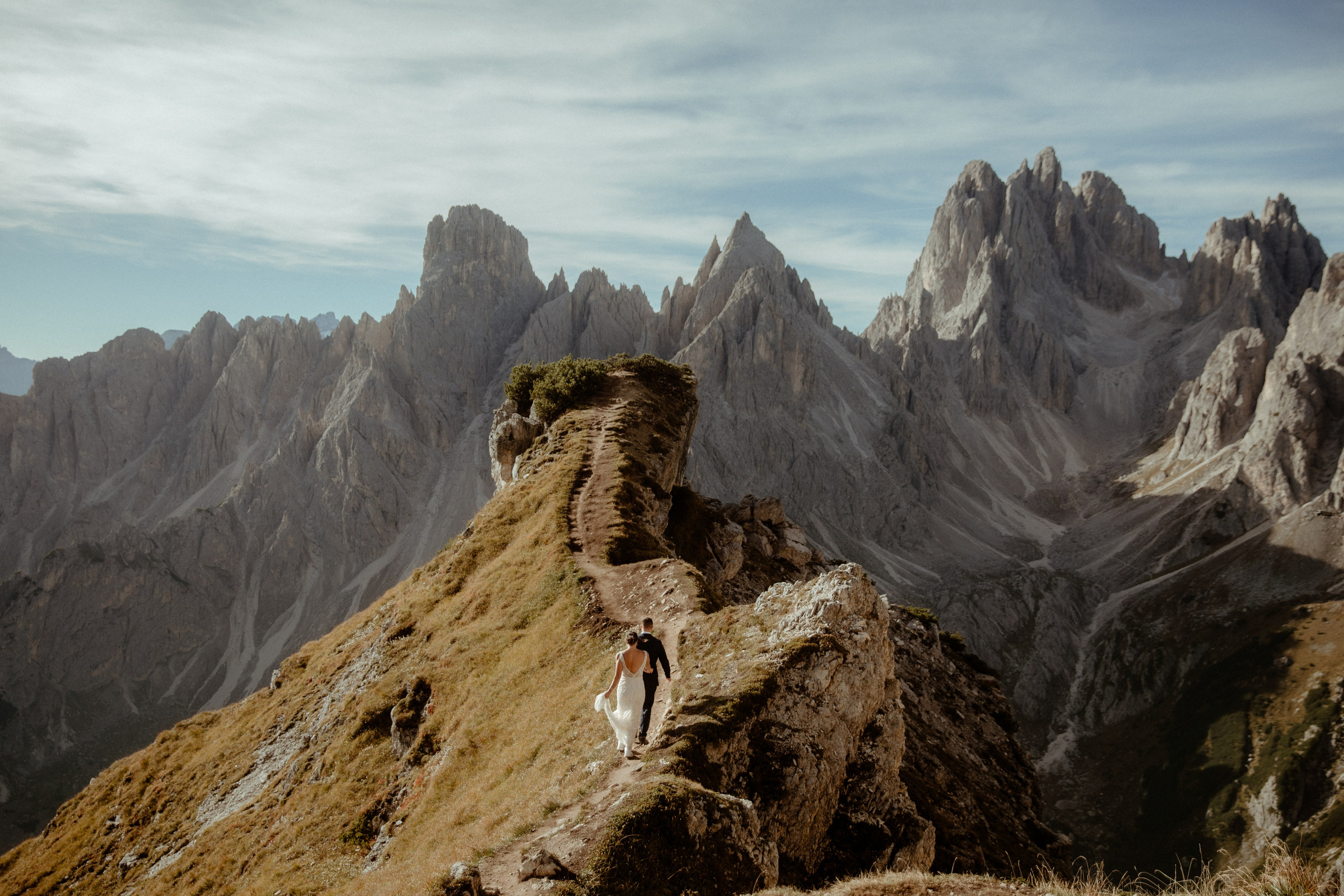Scenic Dolomites Elopement. Iceland elopement photographer & videographer