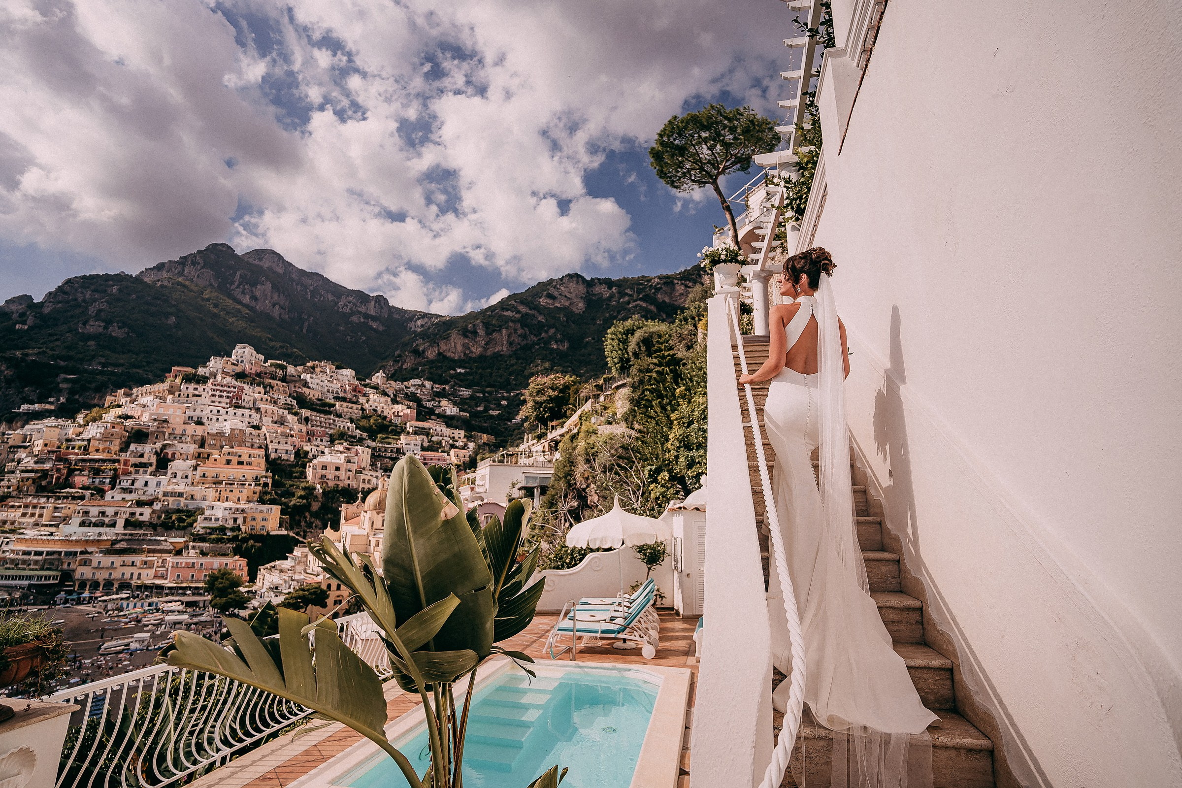 Katie and Matt Positano, Villa Boheme. Wedding photographer Como Lake, Italy