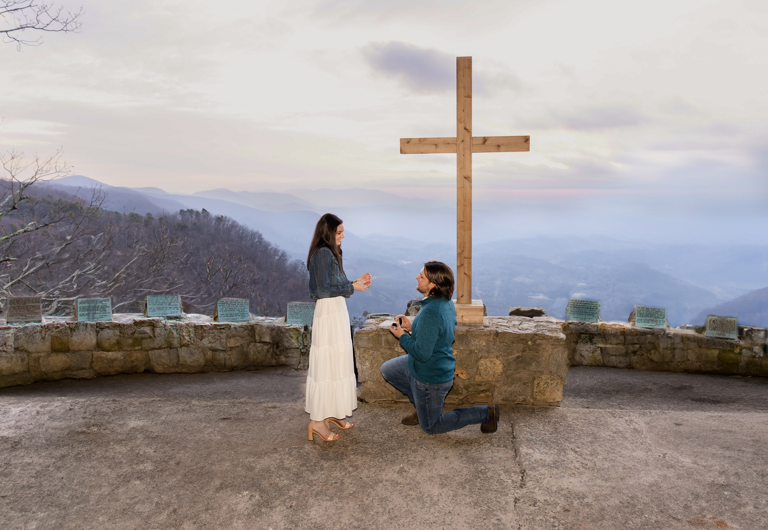 Jacob and Emma’s Engagement at The Pretty Place Chapel. Wedding and portrait photography in Greenville SC