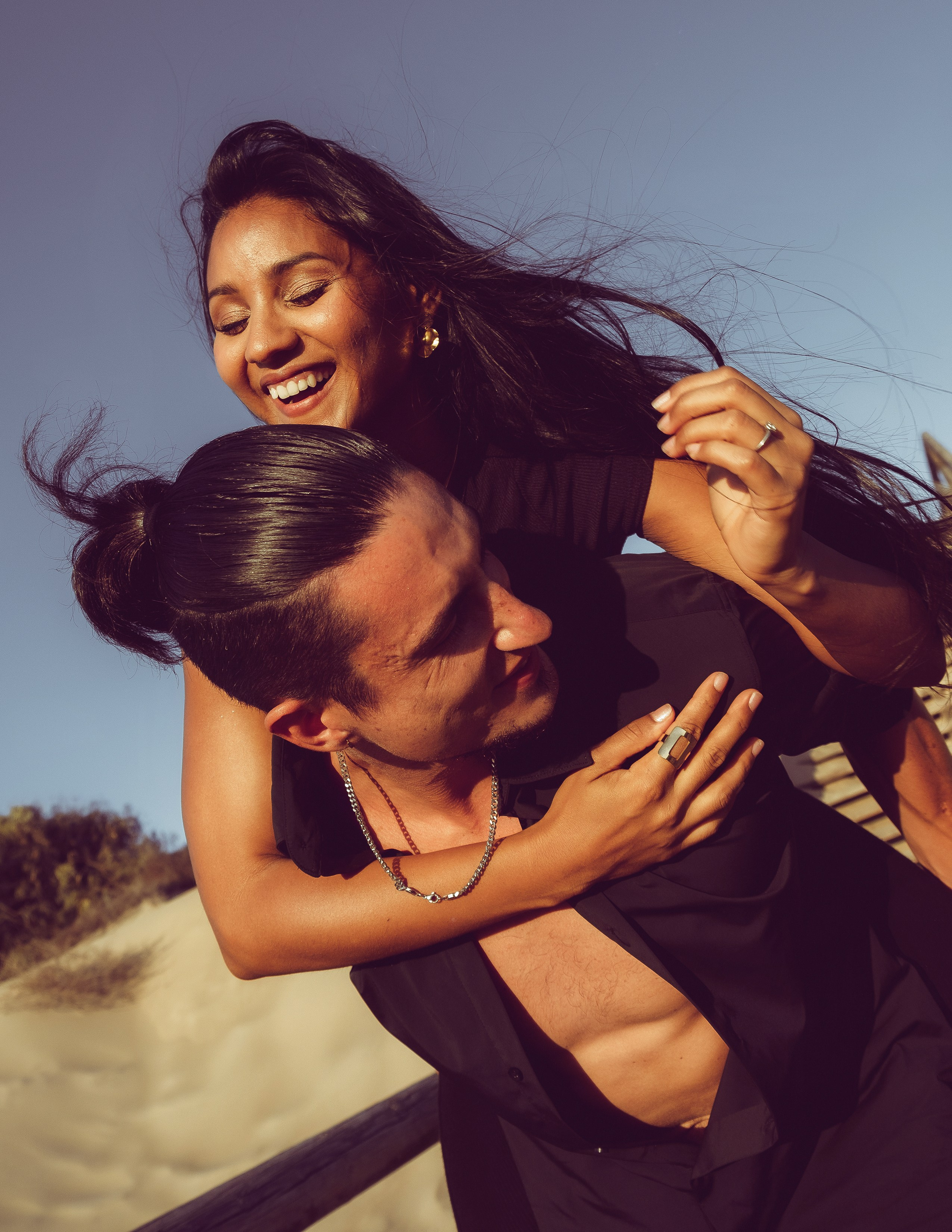 Historia de amor al atardecer en Guardamar — Fotógrafo en Alicante y Torrevieja