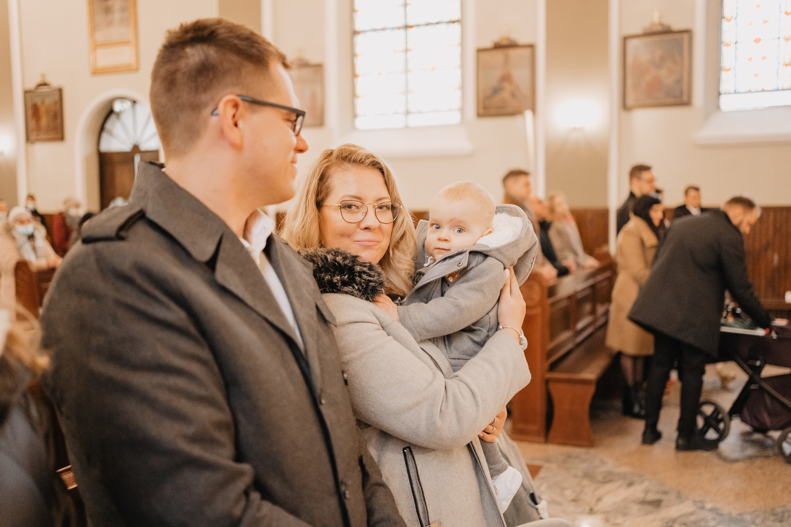 Reportaż z okazji chrztu świętego w Łodzi.