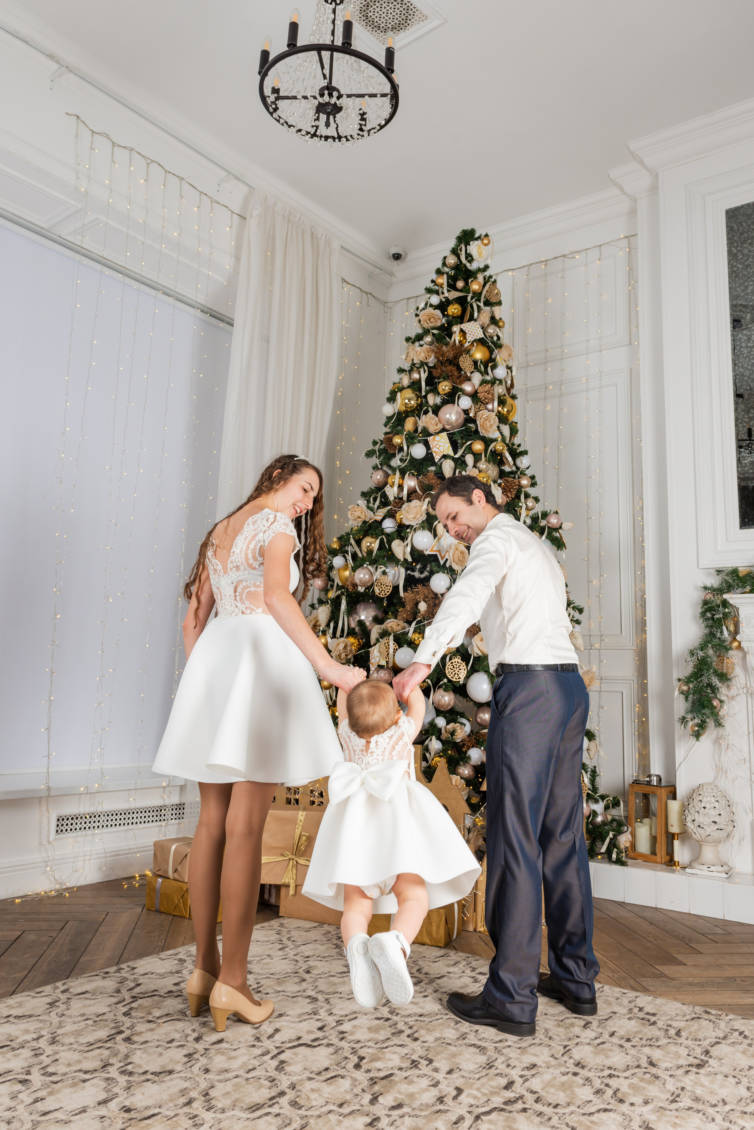 Семейная фотосессия с детьми в студии. FOTÓGRAFO MÉXICO QUINTANA ROO