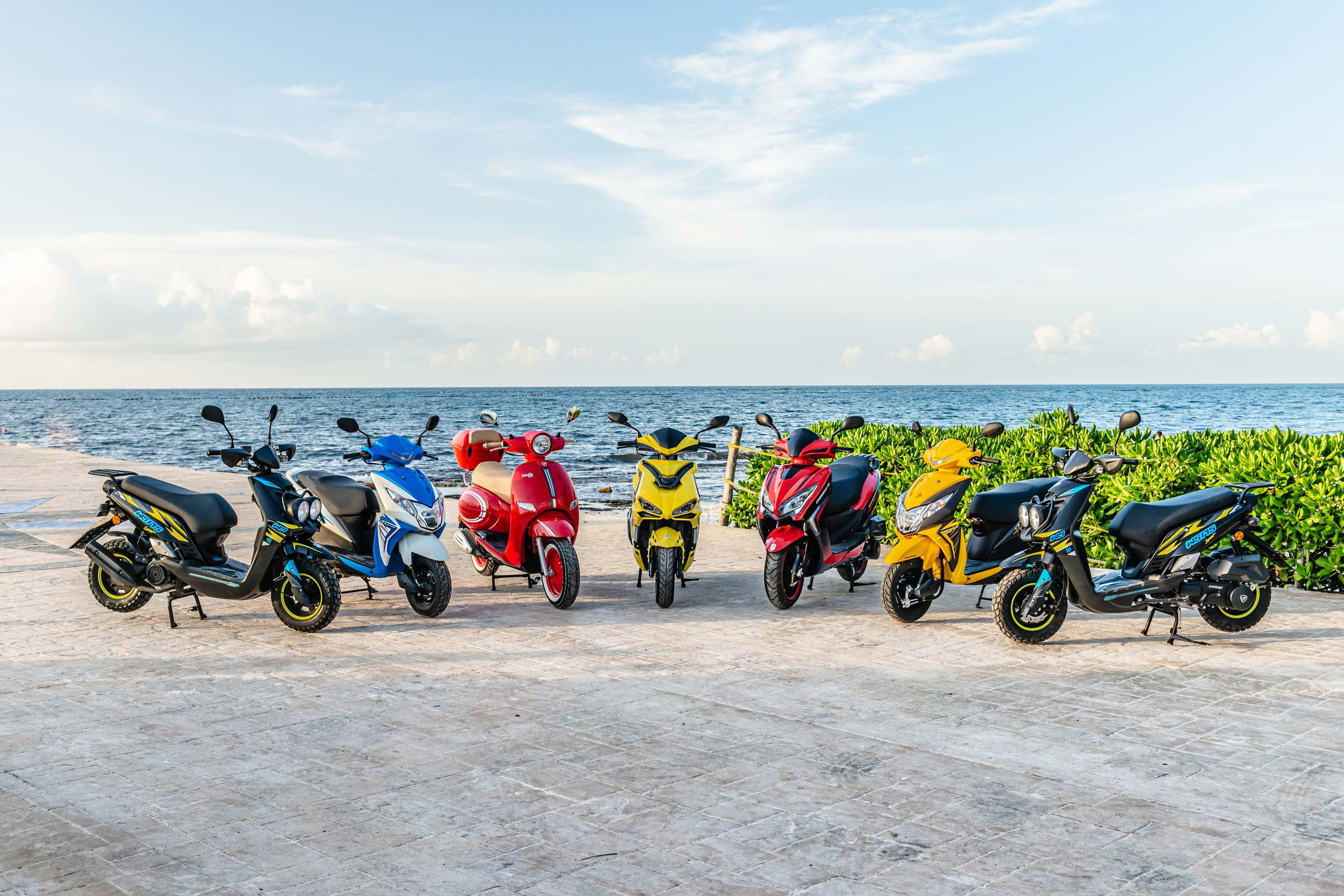 Scooter Photography for Rental Website in Mexico. PHOTOGRAPHER QUINTANA ROO