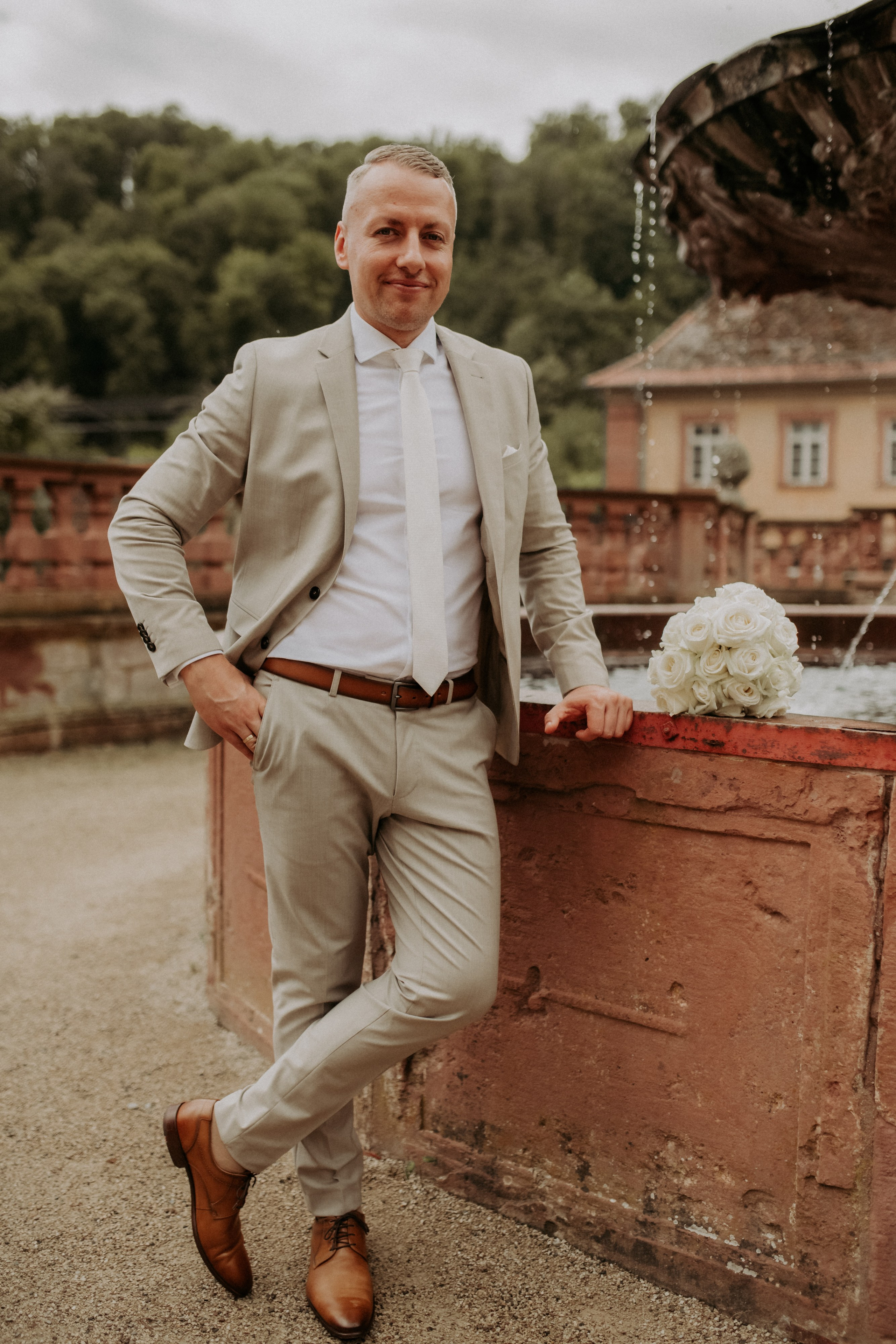 Bräutigam in der Kloster Bronnbach