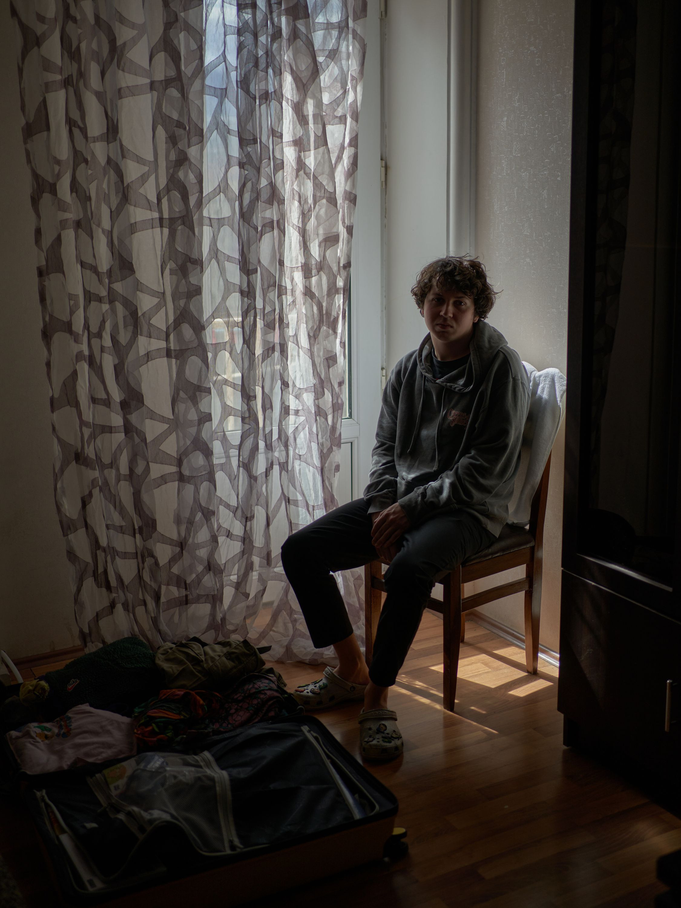 Nikita, a front-end developer, is temporarily in Tbilisi, but is considering leaving for the US, where his employer is based.