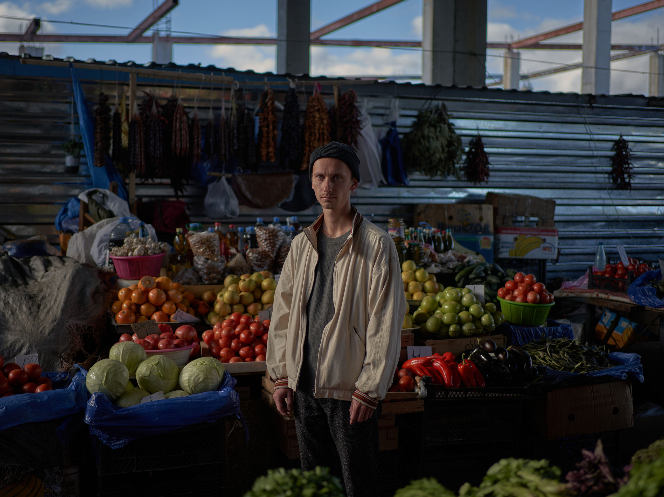 Dima made a performance in which he tried to represent the experience of crossing a border.