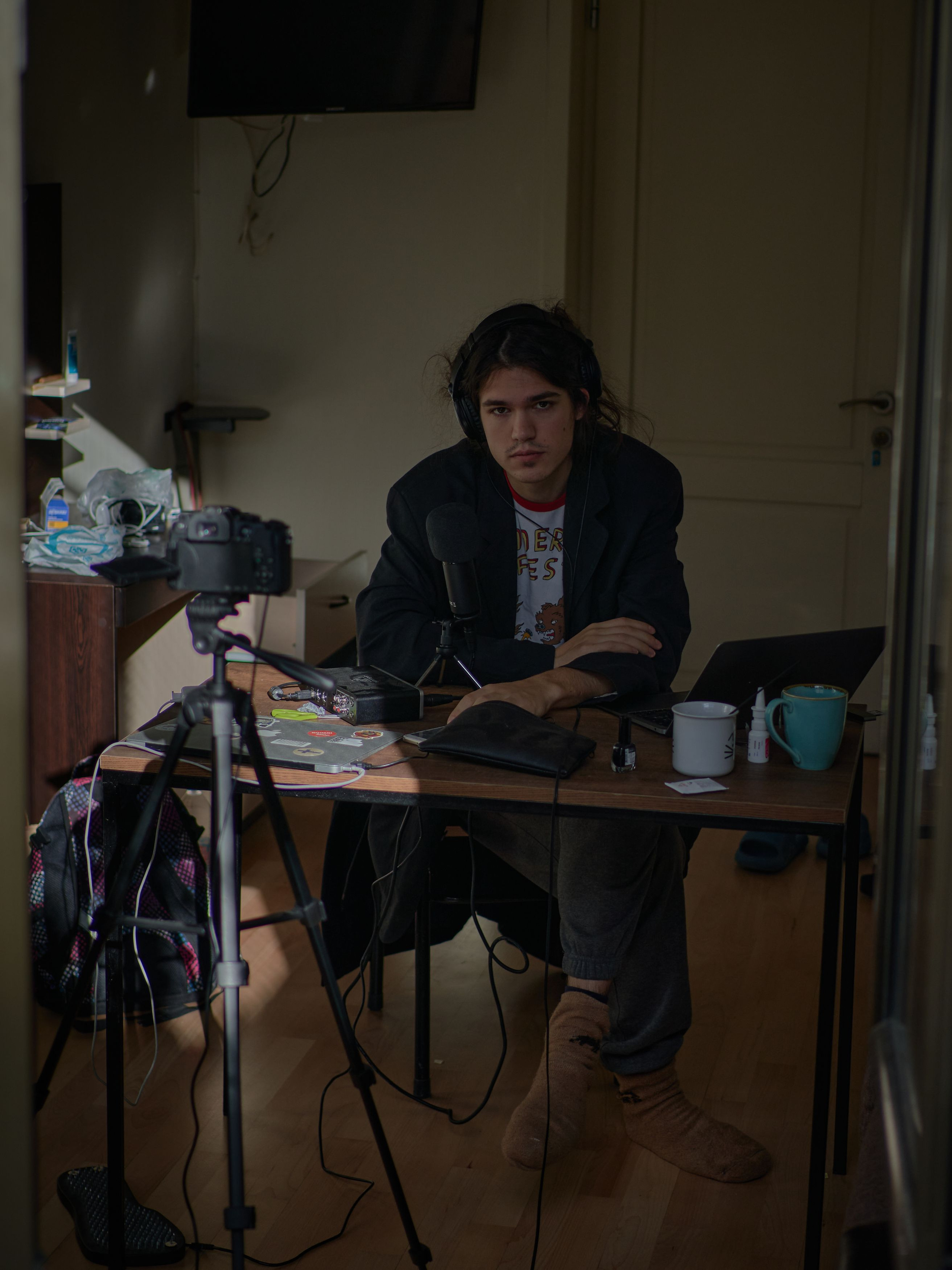 Misha is a blogger, writing political texts and making videos for Tik-Tok.
