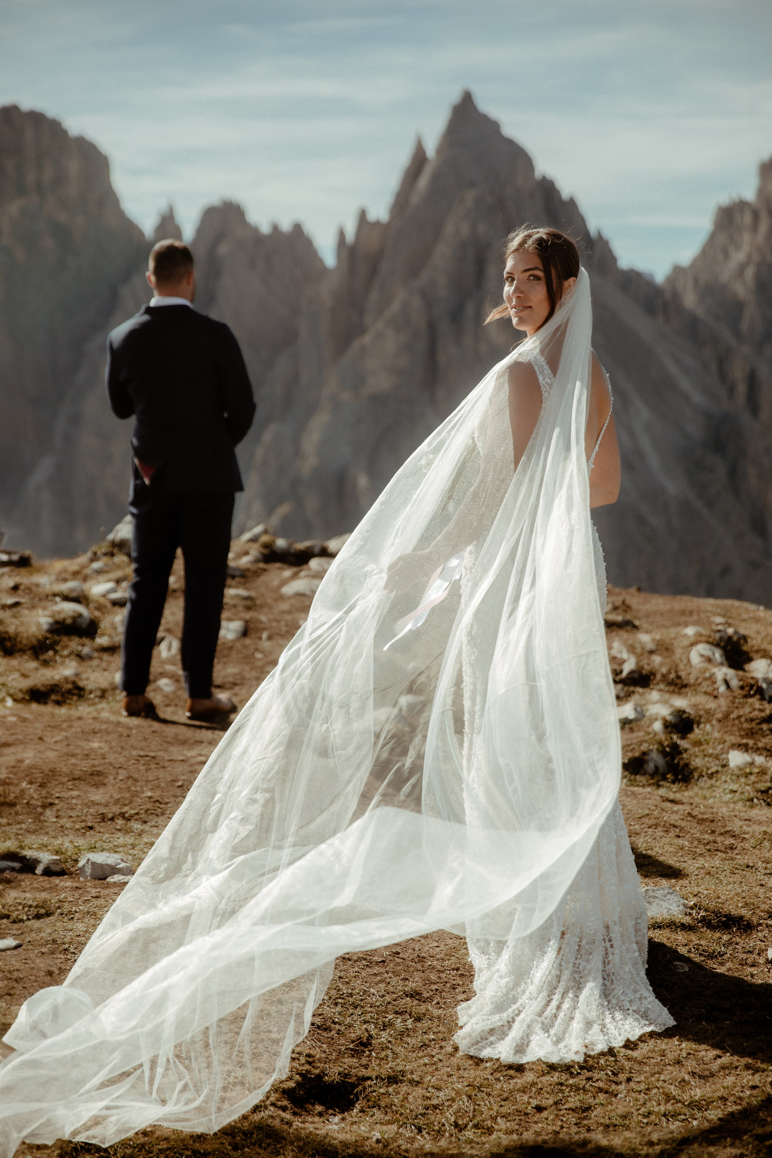 Scenic Dolomites Elopement. Iceland elopement photographer & videographer