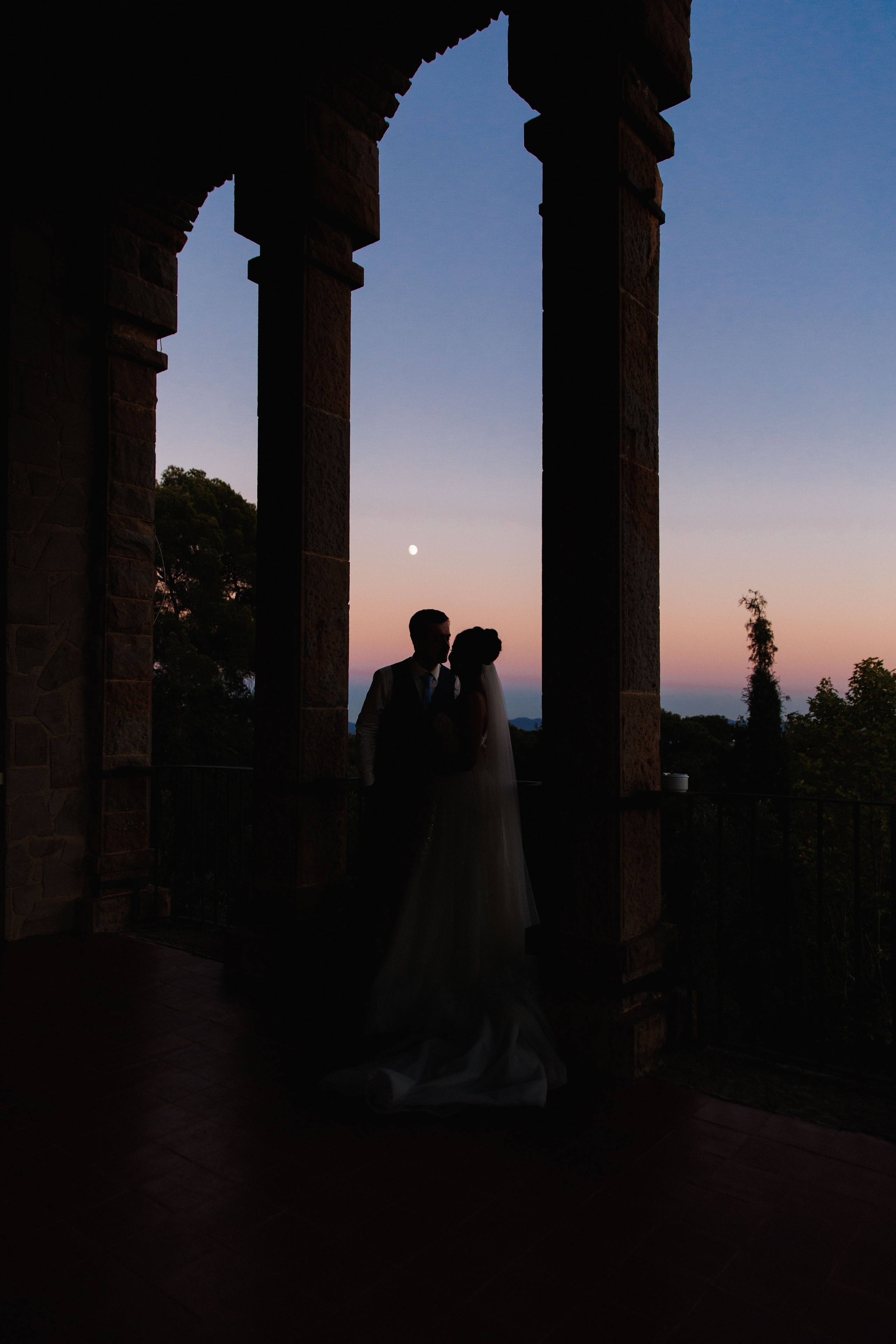 Unique architectural features of a wedding venue in Barcelona showcase its charm and character for special events.