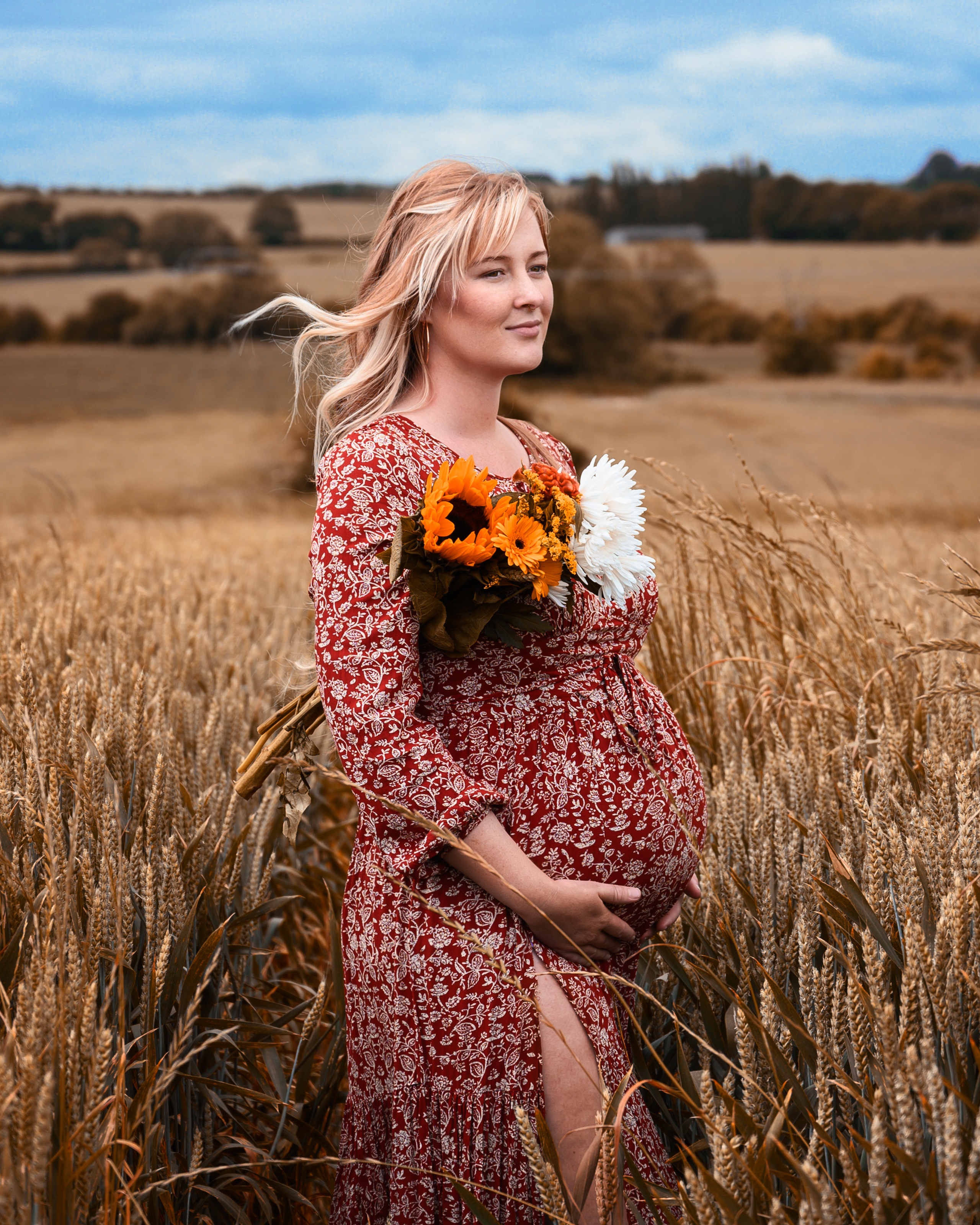 Pregnancy photoshoot in Ackworth. Rapley Photography | West Yorkshire Wedding & Portrait Photographer