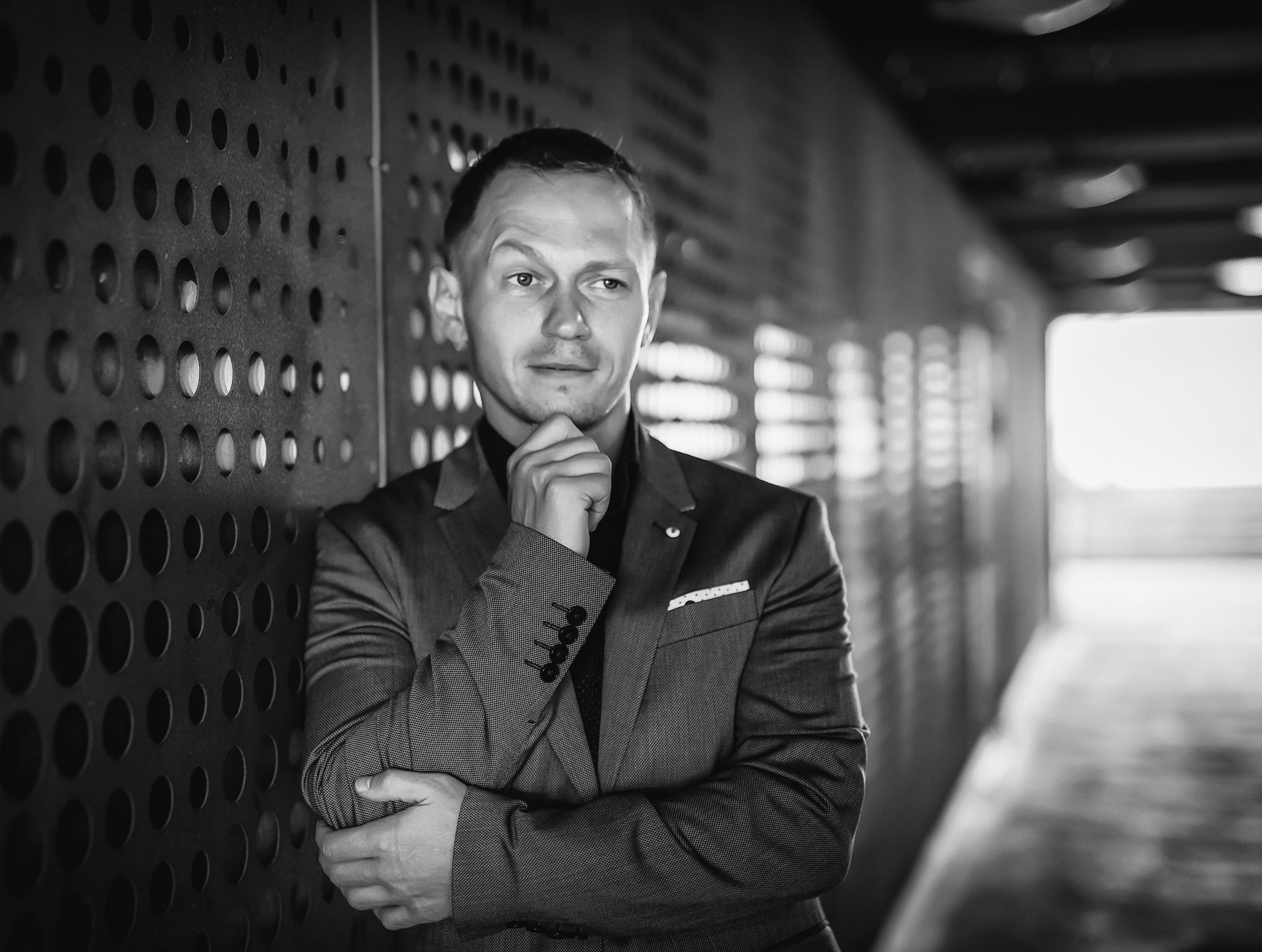 Portrait photography, business photo, black and white photo, Riga portrait photographer