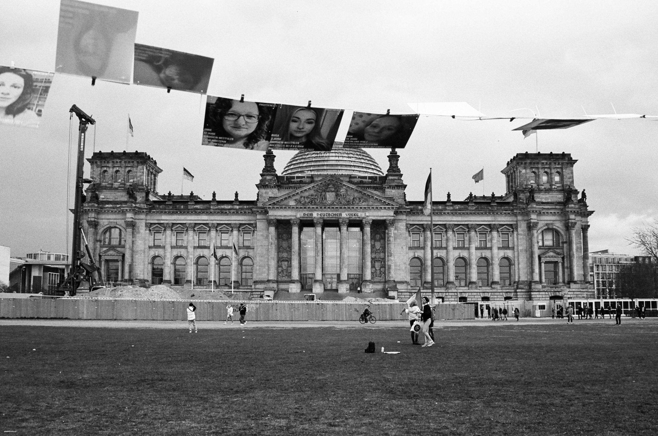 The Streets of Berlin in B&W