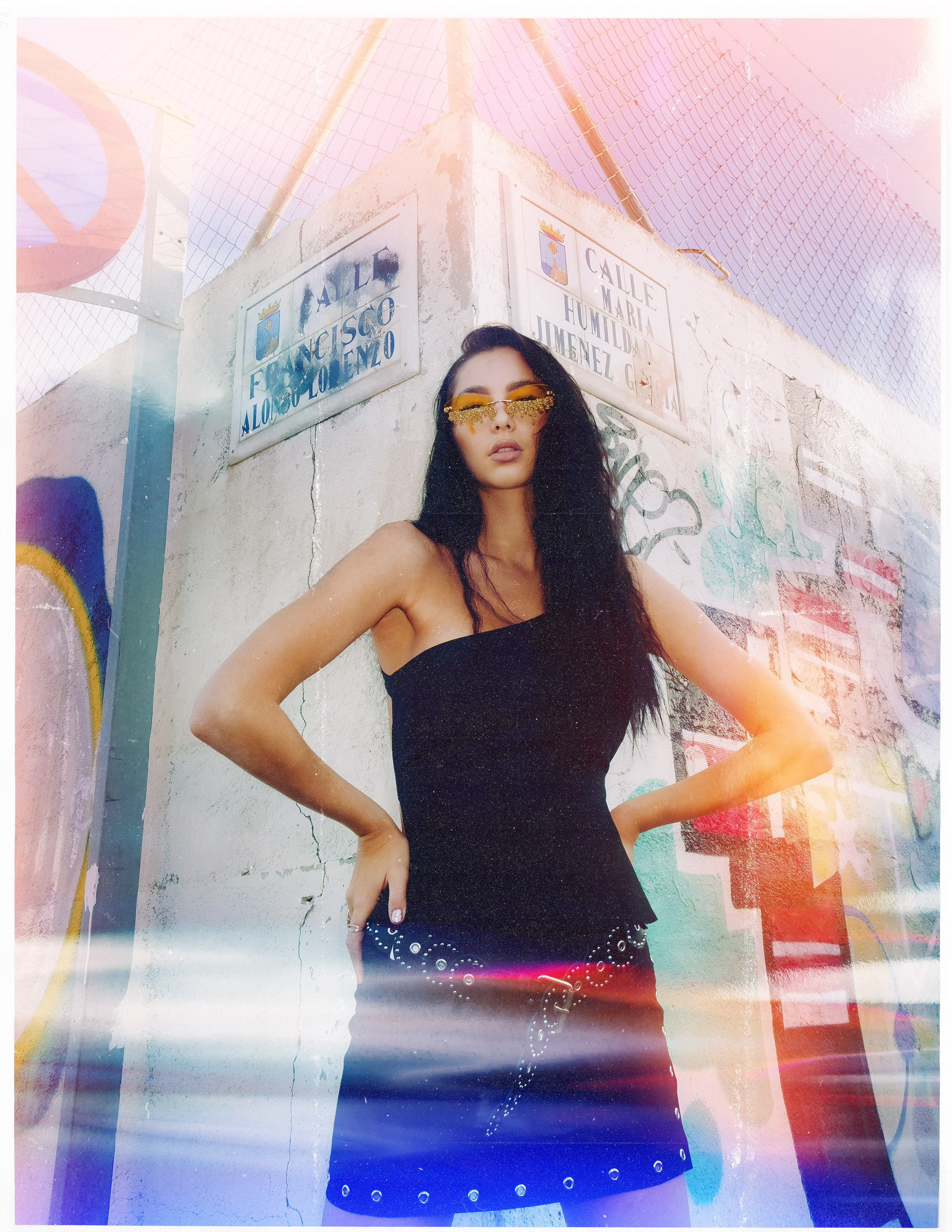 Industrial style fashion photo shoot with professional model in Torrevieja — Photographer Andrey Lukovnikov