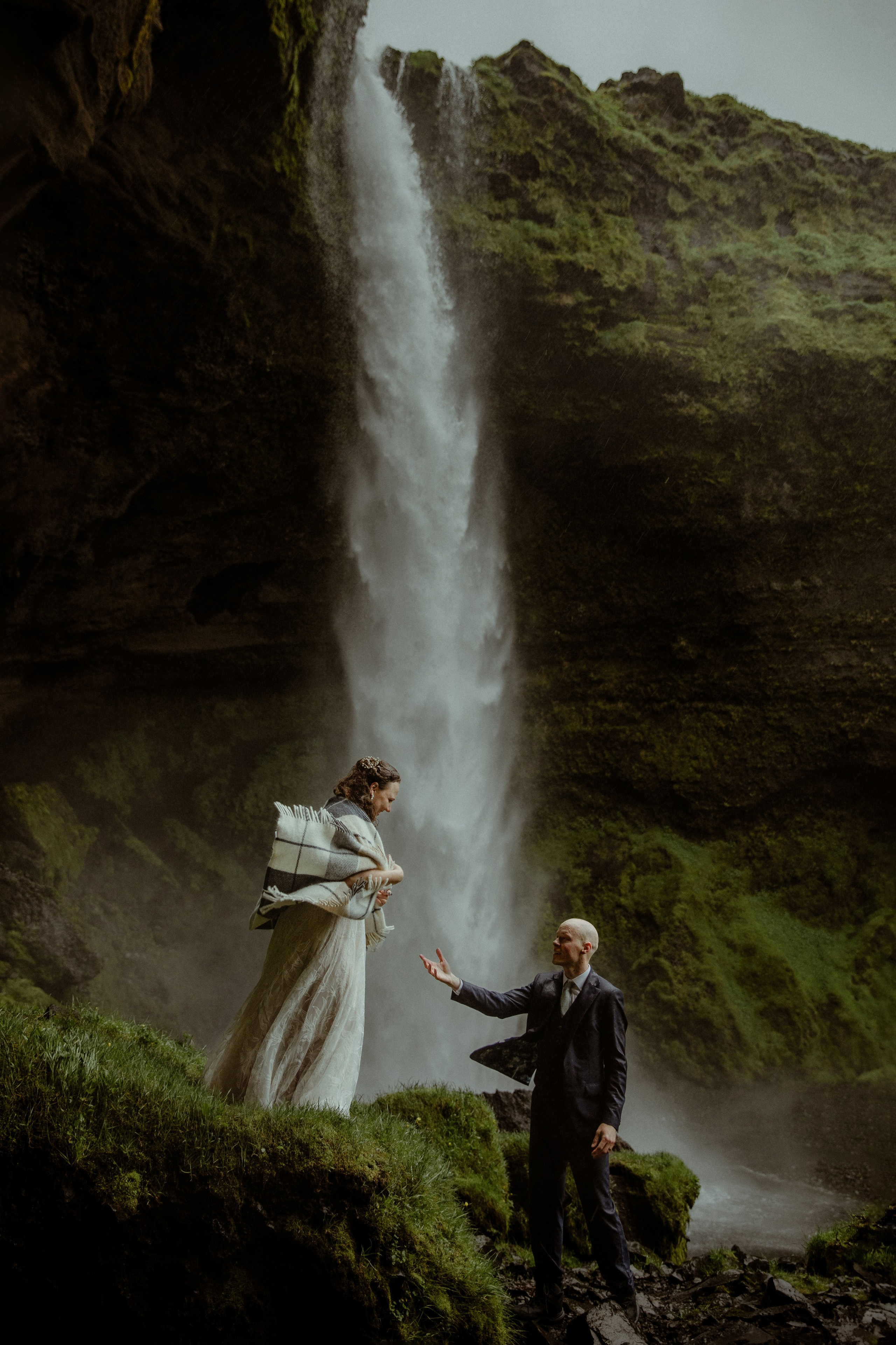 Iceland Elopement at Black Sand Beach. Iceland elopement photographer & videographer