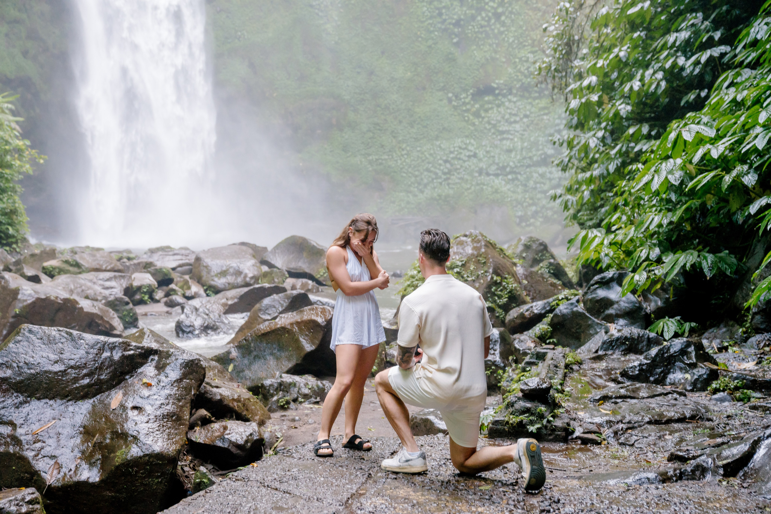 Sureprise marriage proposal. Female Photographer in Bali